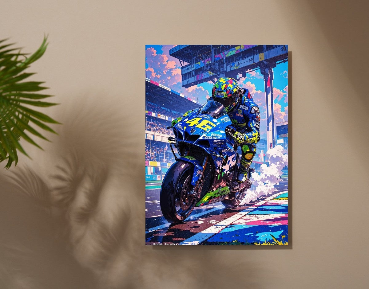 "Racing Velocity "- Shiny & Sturdy Metallic Poster Art That Pops & Sticks