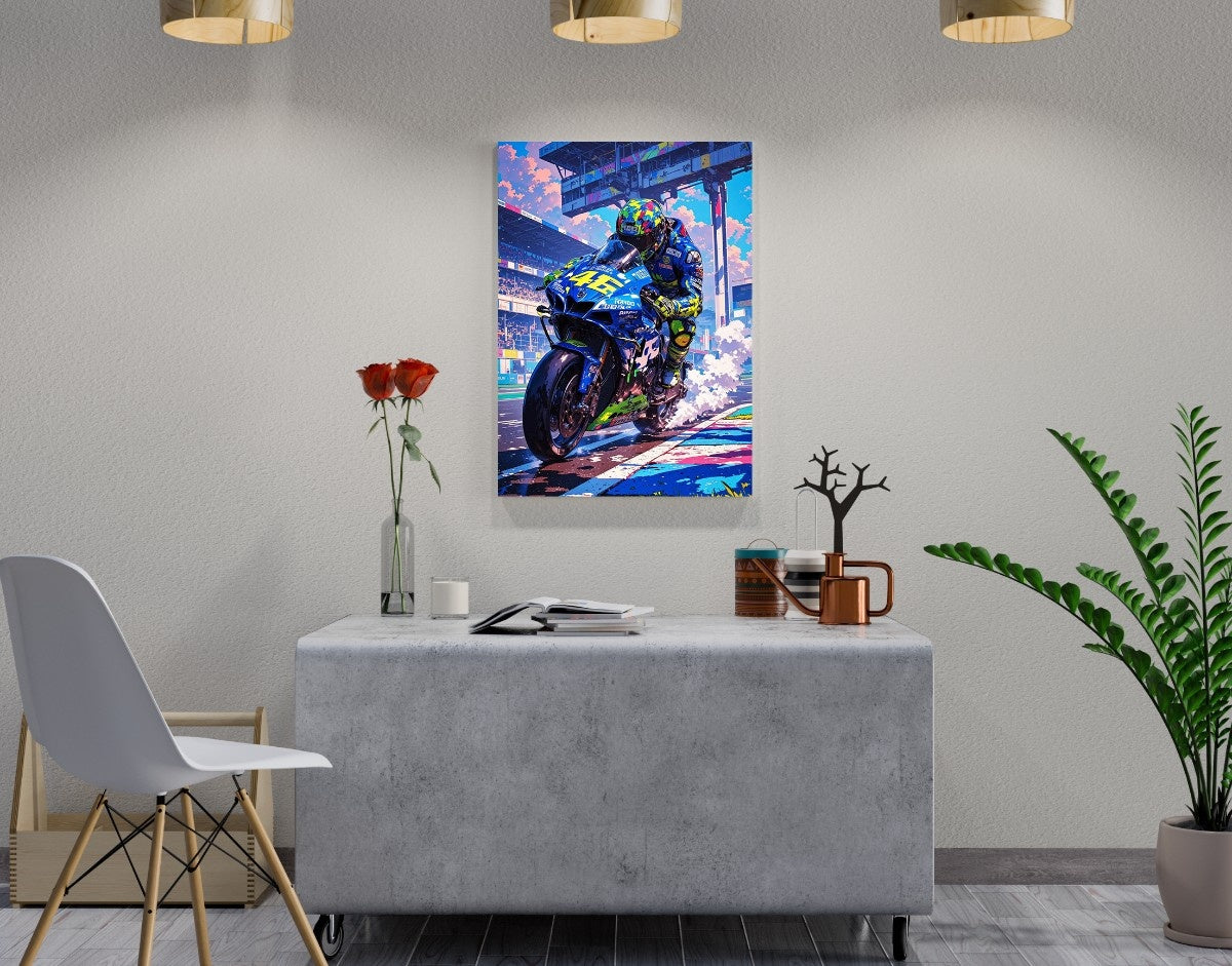 "Racing Velocity "- Shiny & Sturdy Metallic Poster Art That Pops & Sticks