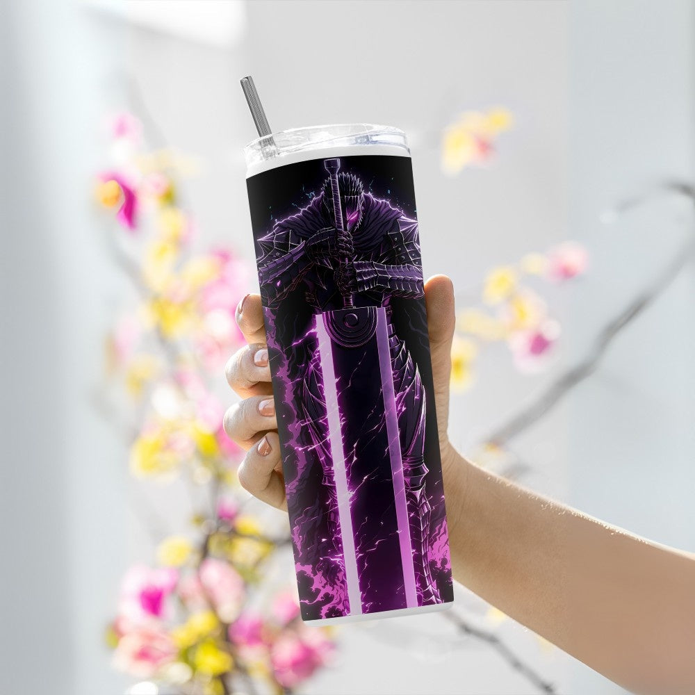 "GUTS- Anime" Tumbler with Metal Straw