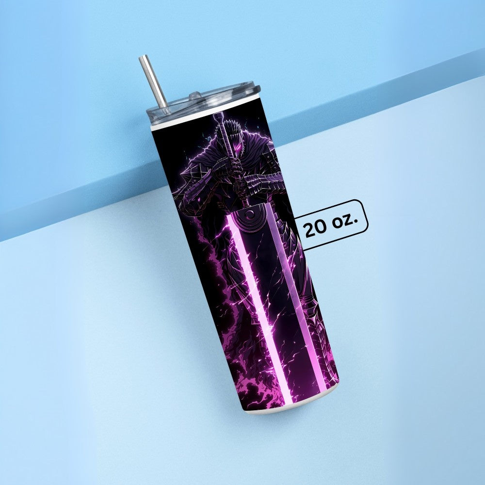"GUTS- Anime" Tumbler with Metal Straw