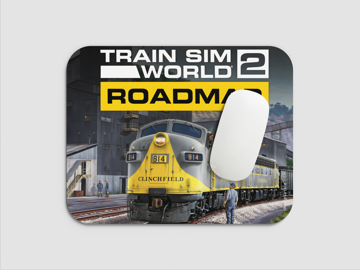 "TRAIN SIM WORLD 2 ROADMAP" Mousepad: Enhance Your Workspace with Style