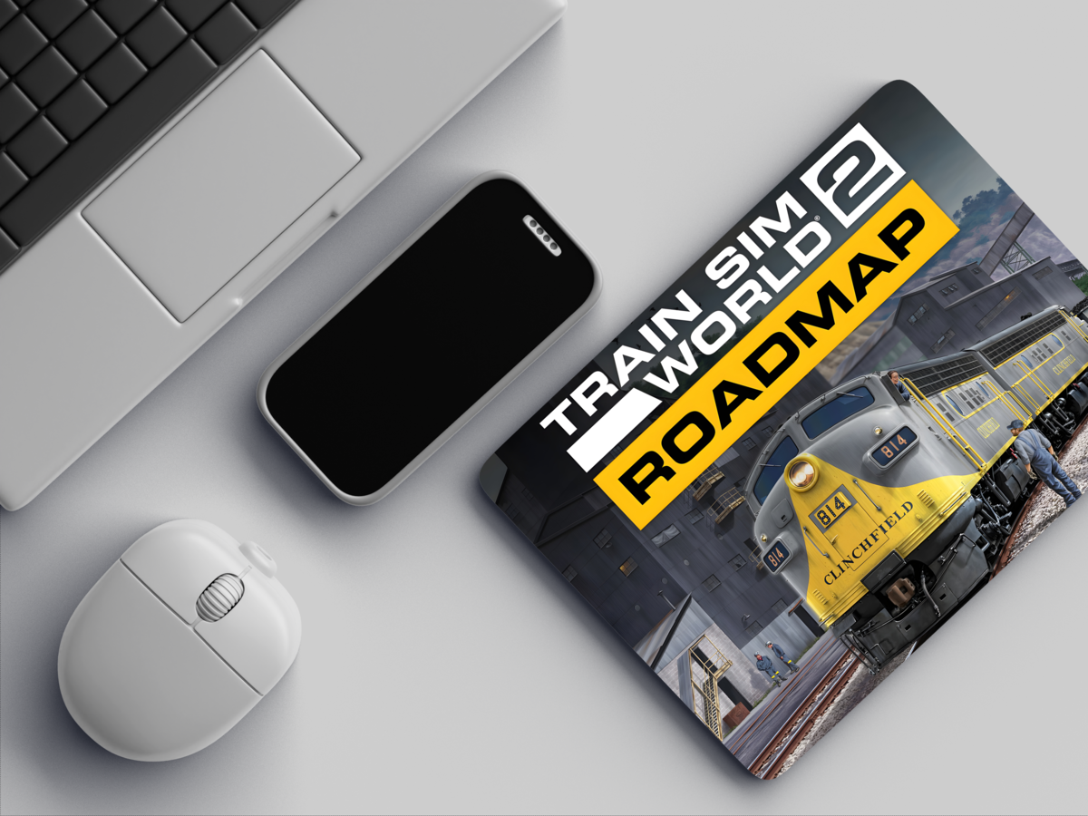 "TRAIN SIM WORLD 2 ROADMAP" Mousepad: Enhance Your Workspace with Style