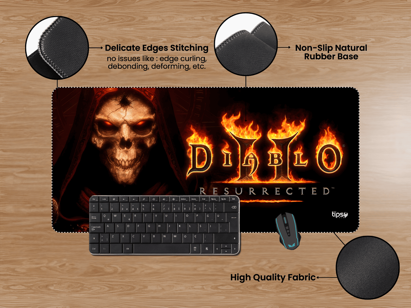 "DIABLO RESURRECTED" Gaming Mousepad Elevate Your Gaming Experience