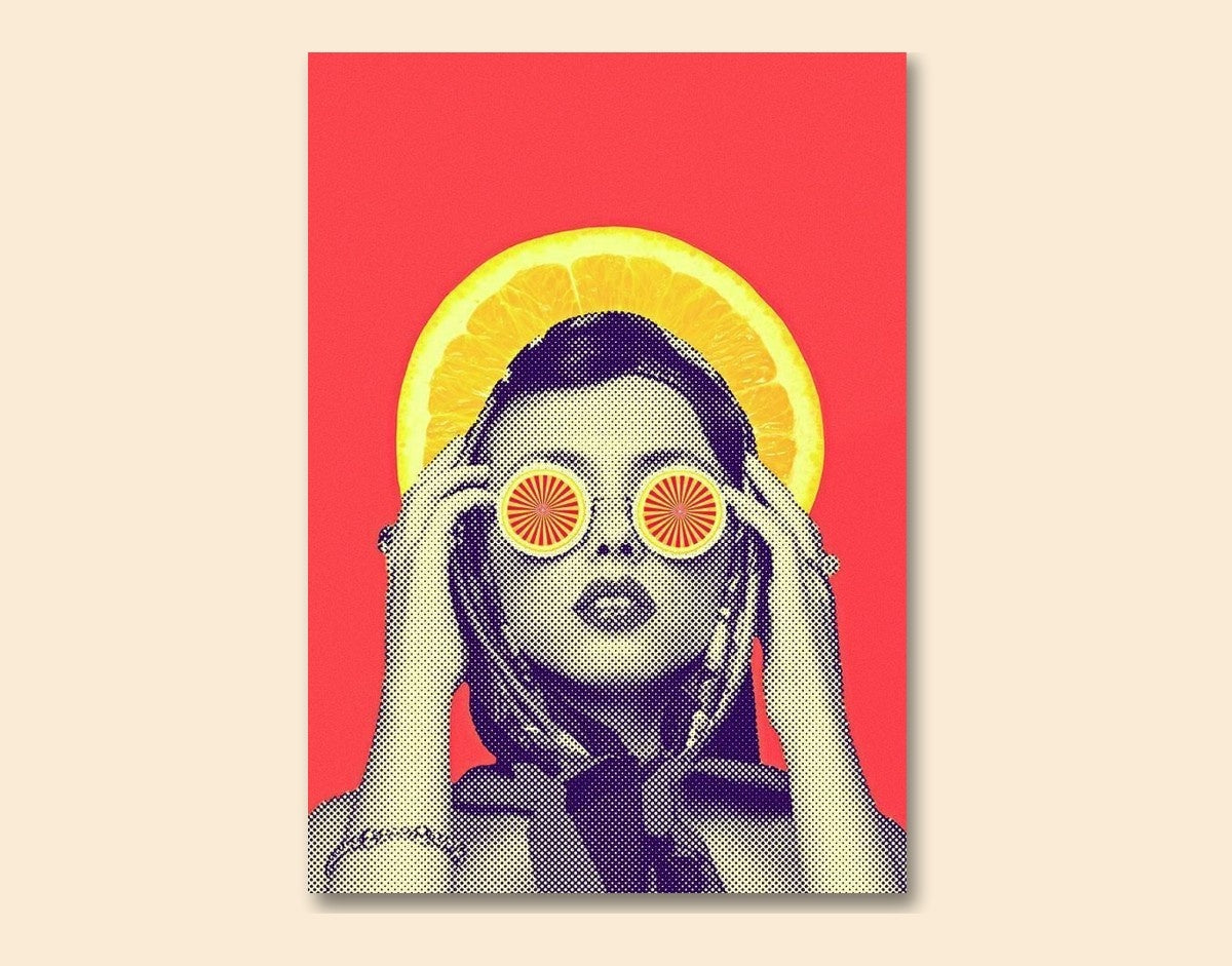 "Retro Diva"- Shiny & Sturdy Metallic Poster Art That Pops & Sticks