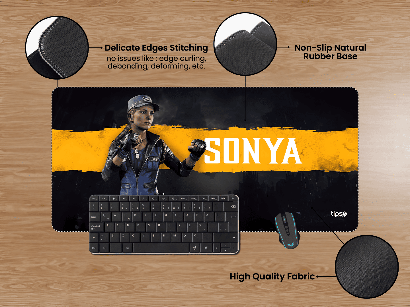 "MORTAL KOMBAT 11 SONYA" Gaming Mousepad Elevate Your Gaming Experience