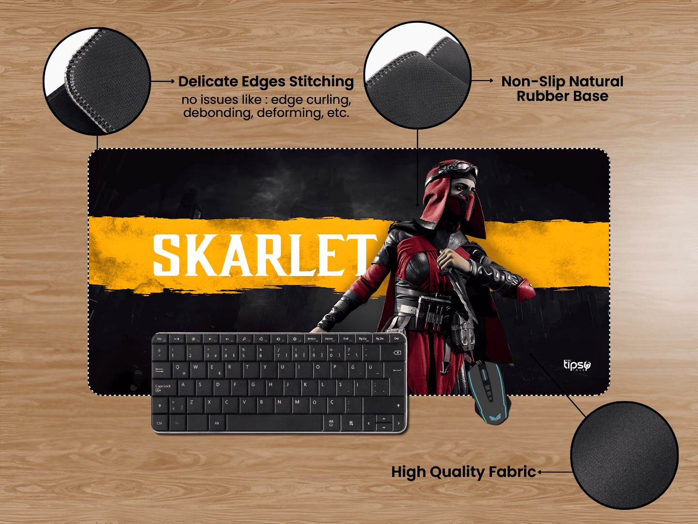 "MORTAL KOMBAT 11 SKARLET" Gaming Mousepad Elevate Your Gaming Experience