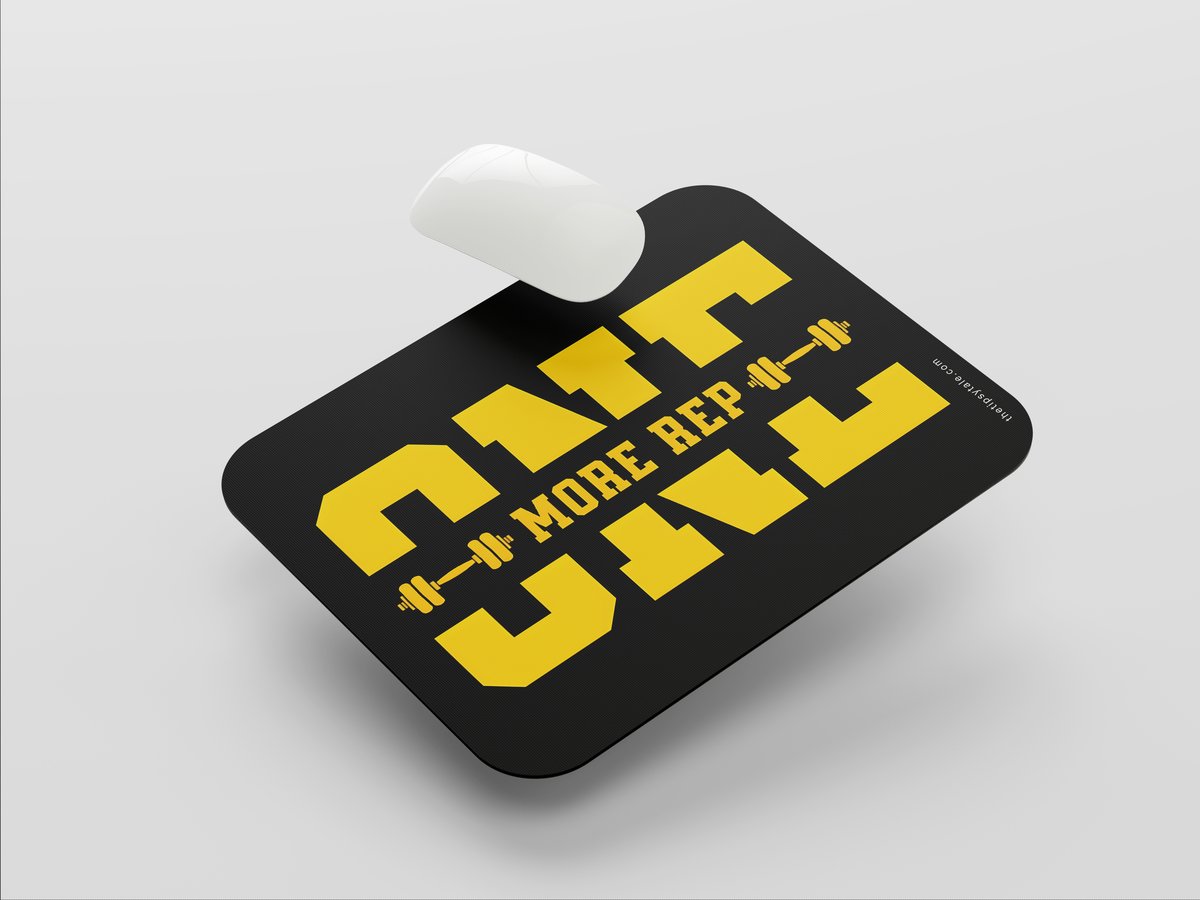 "ONE MORE REP " Mousepad: Enhance Your Workspace with Style