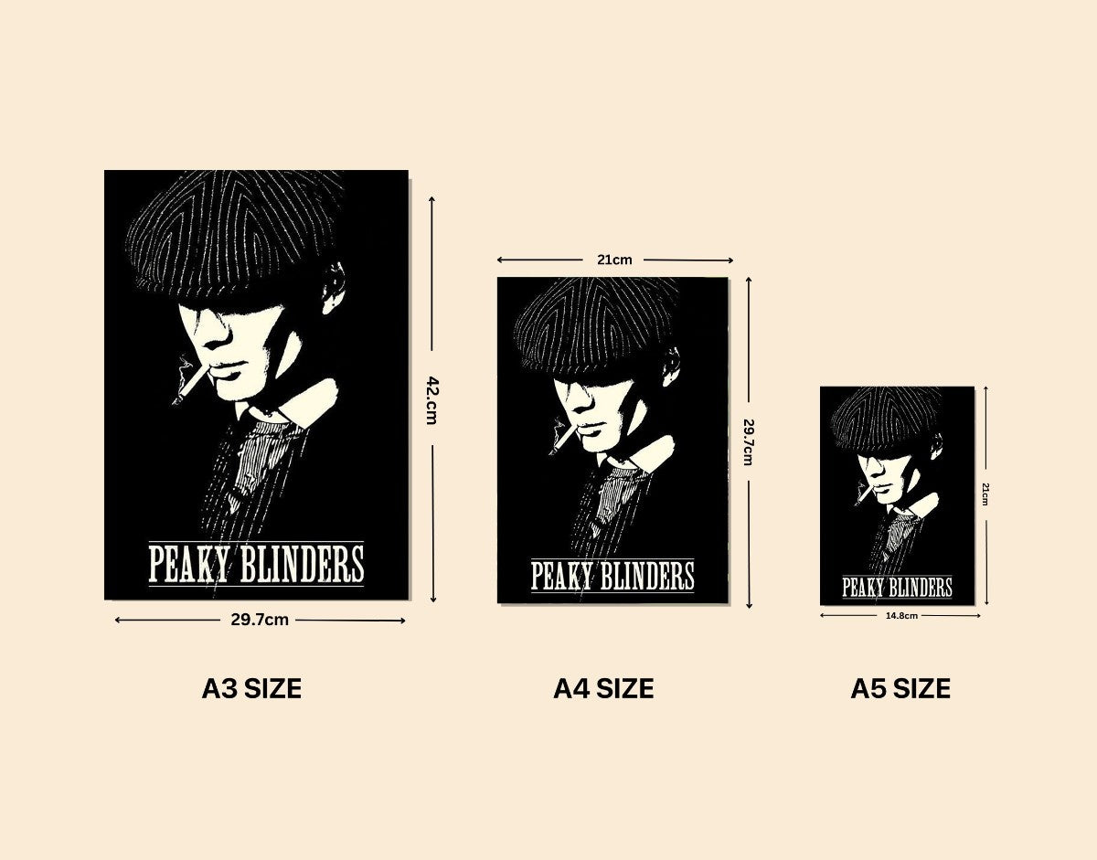 "Peaky Blinders"- Shiny & Sturdy Metallic Poster Art That Pops & Sticks