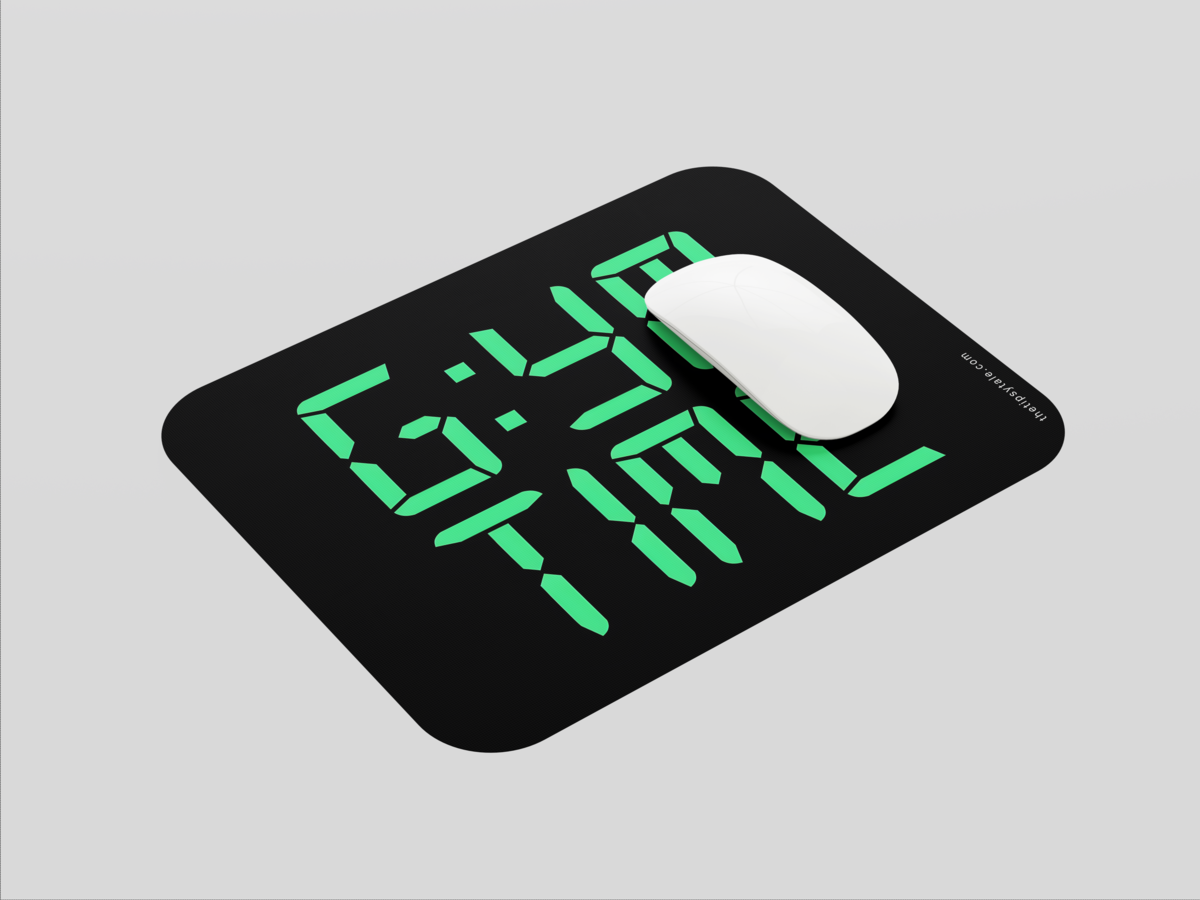 "GYM TIME" Mousepad: Enhance Your Workspace with Style