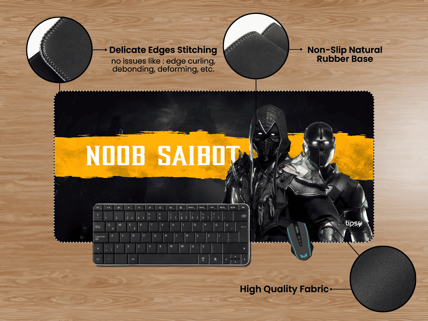 "MORTAL KOMBAT 11 NOOB SAIBOT " Gaming Mousepad Elevate Your Gaming Experience