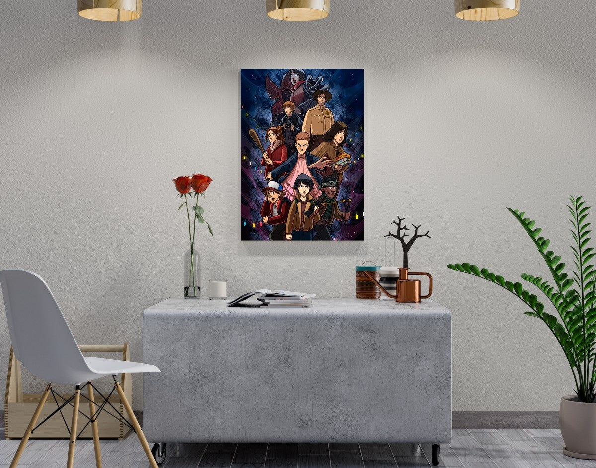 "STRANGER THINGS ART WORK" -Shiny & Sturdy Metallic Poster Art That Pops & Sticks