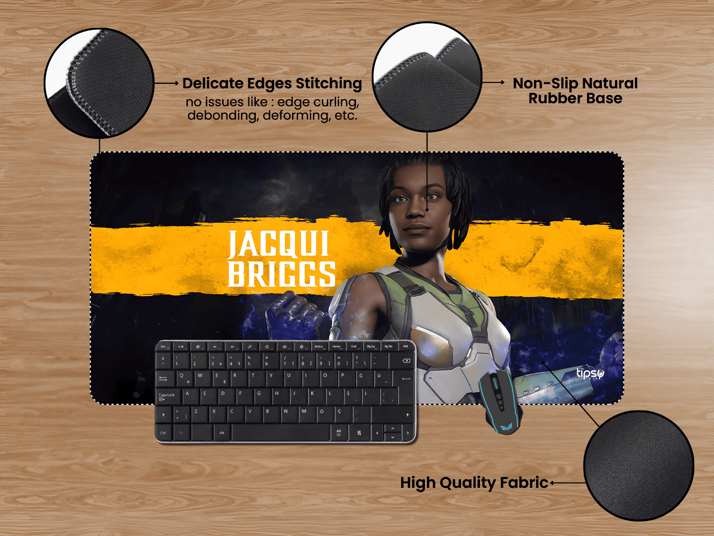 "MORTAL KOMBAT 11 JACQUI BRIGGS" Gaming Mousepad Elevate Your Gaming Experience