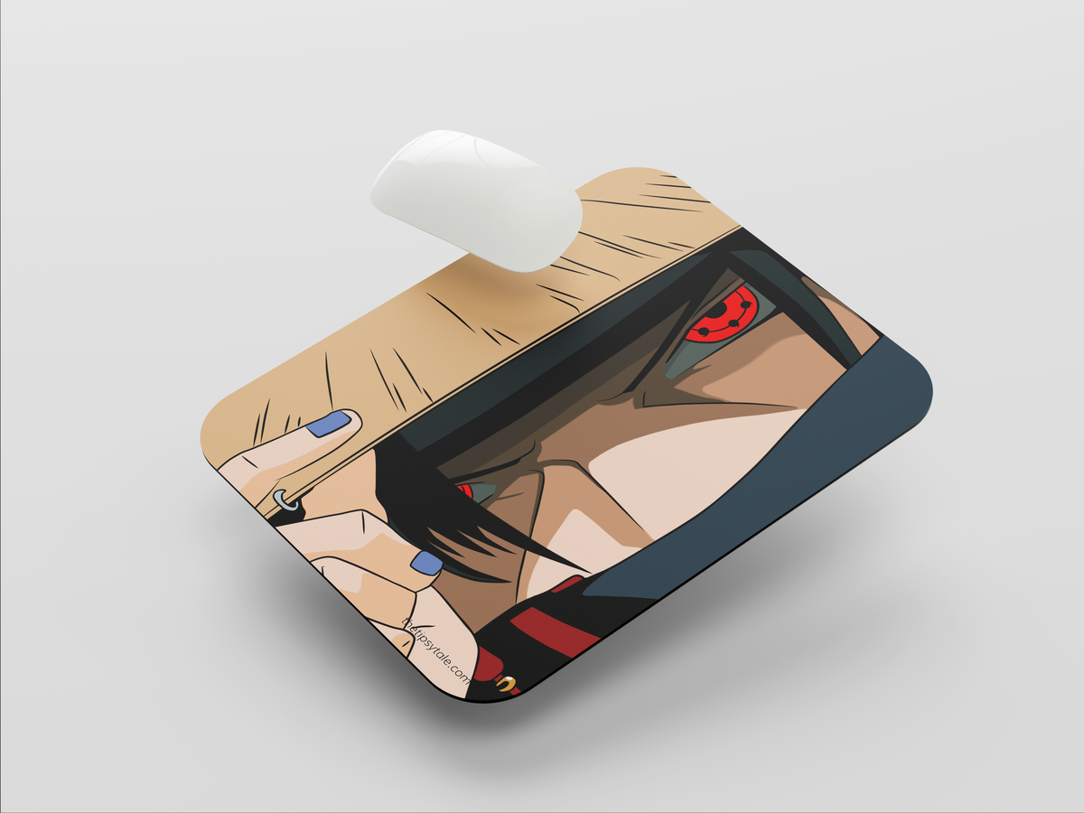 "ITACHI UCHIHA - SHARINGAN" Mousepad: Enhance Your Workspace with Style