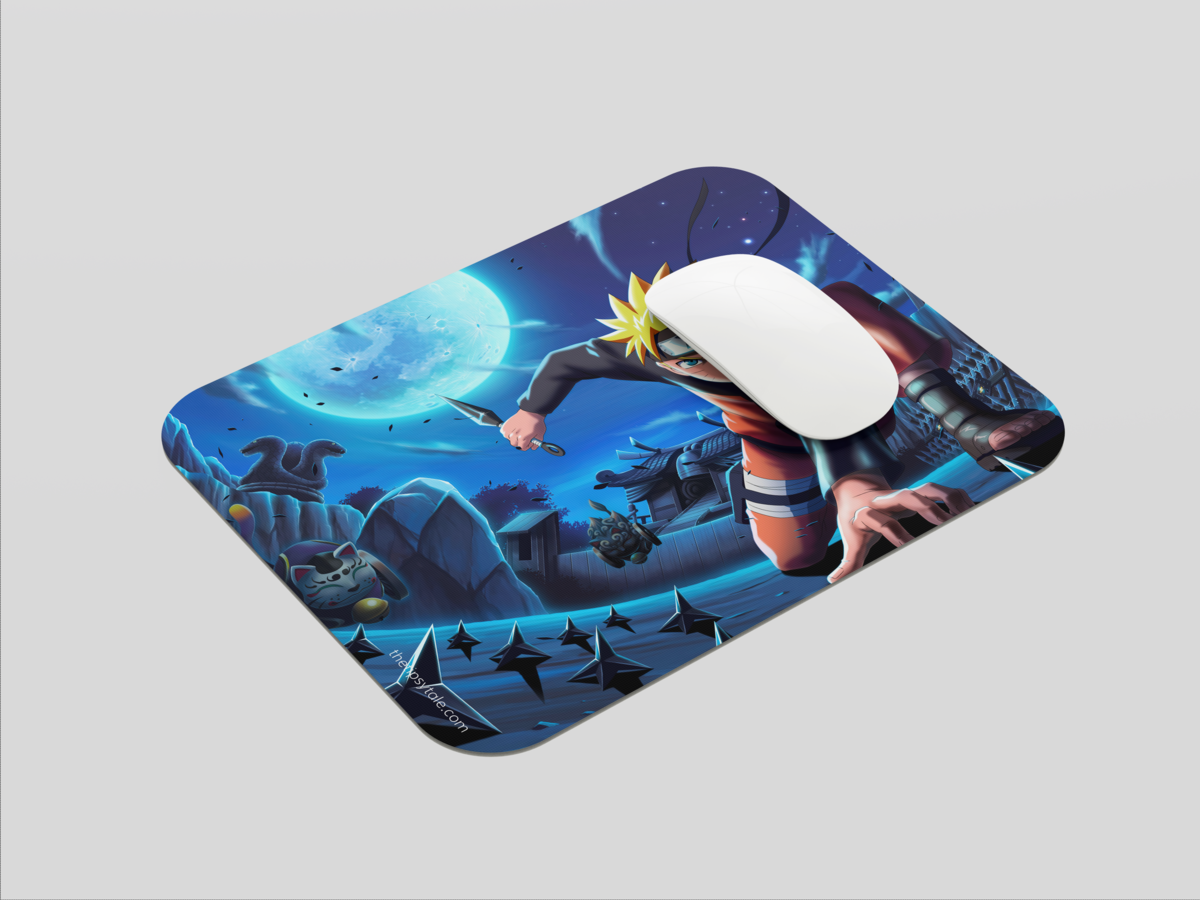 "NARUTO UZUMAKI ACTION POWER" Mousepad: Enhance Your Workspace with Style