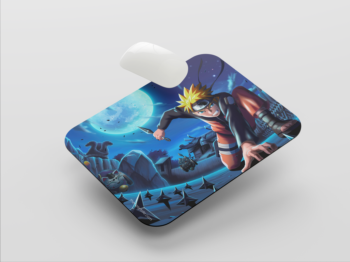 "NARUTO UZUMAKI ACTION POWER" Mousepad: Enhance Your Workspace with Style
