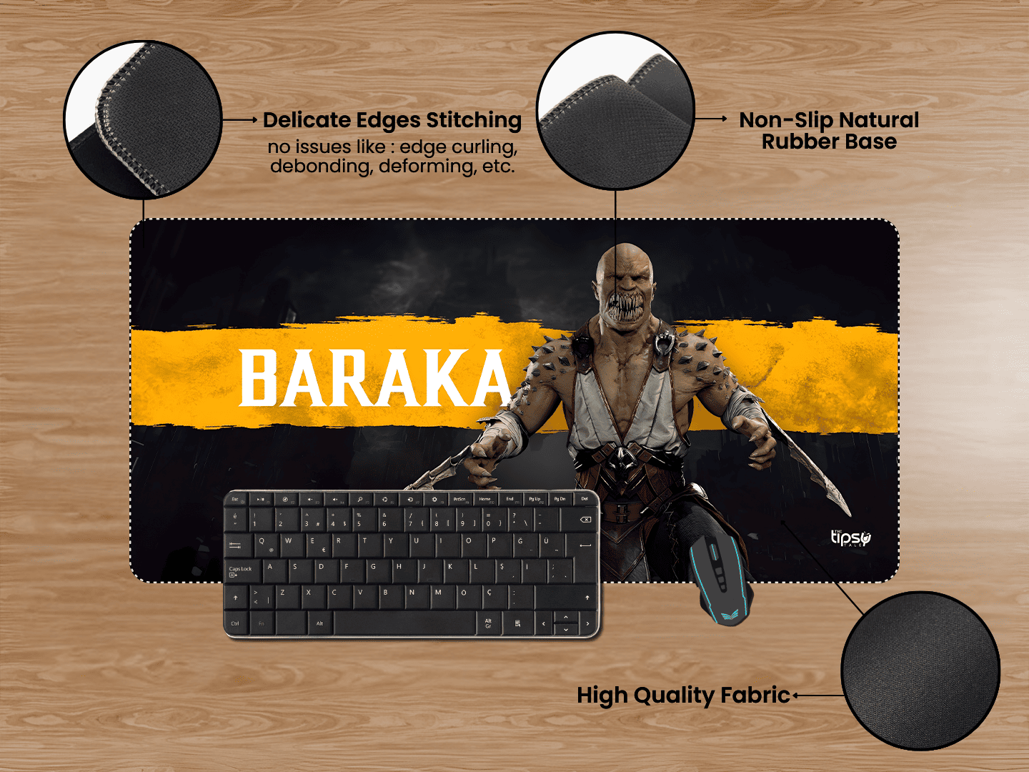 "MORTAL KOMBAT 11 BARAKA" Gaming Mousepad Elevate Your Gaming Experience