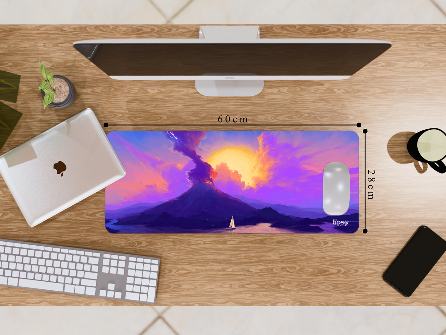 "AESTHETIC SKY AND RIVER" Gaming Mousepad- Elevate Your Gaming Experience