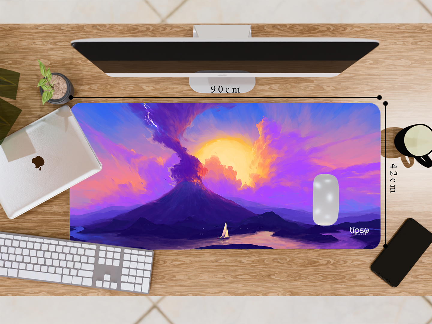 "AESTHETIC SKY AND RIVER" Gaming Mousepad- Elevate Your Gaming Experience