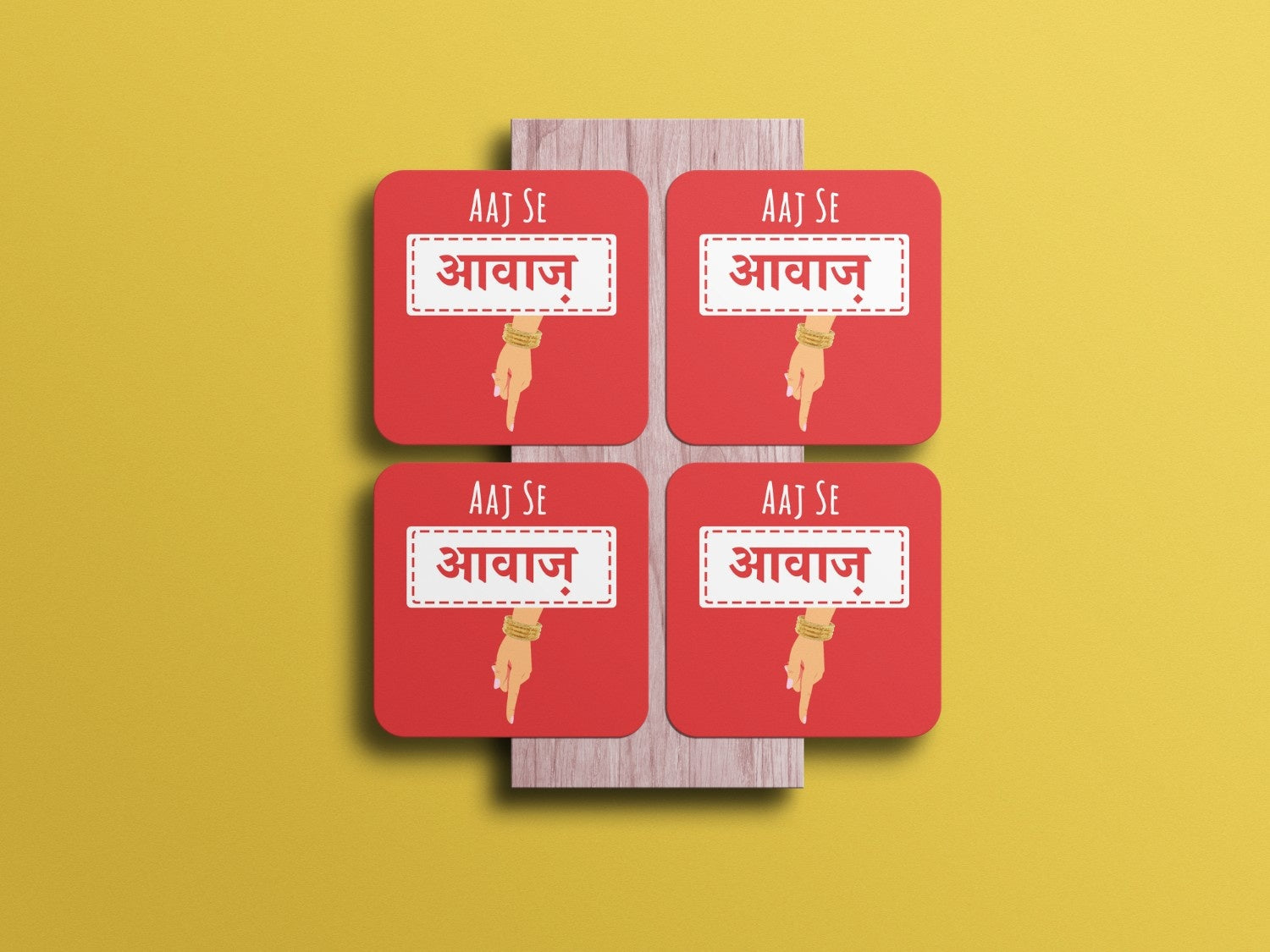 Raise Your Voice with 'Aaj se Awaaz Neeche':Coaster