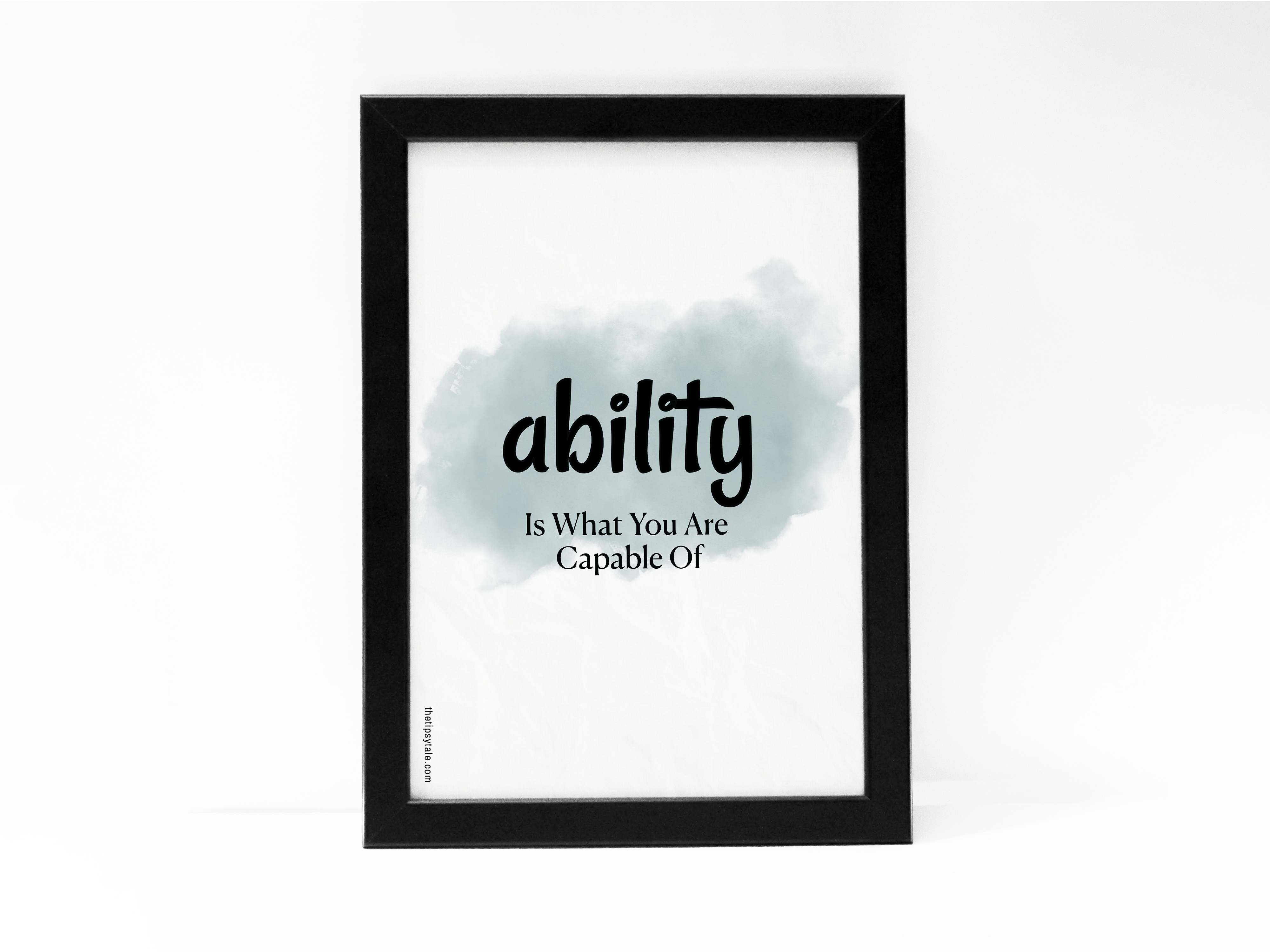 FRAMED "Ability is what you are capable of" Poster – A4 Size - Motivation Theme