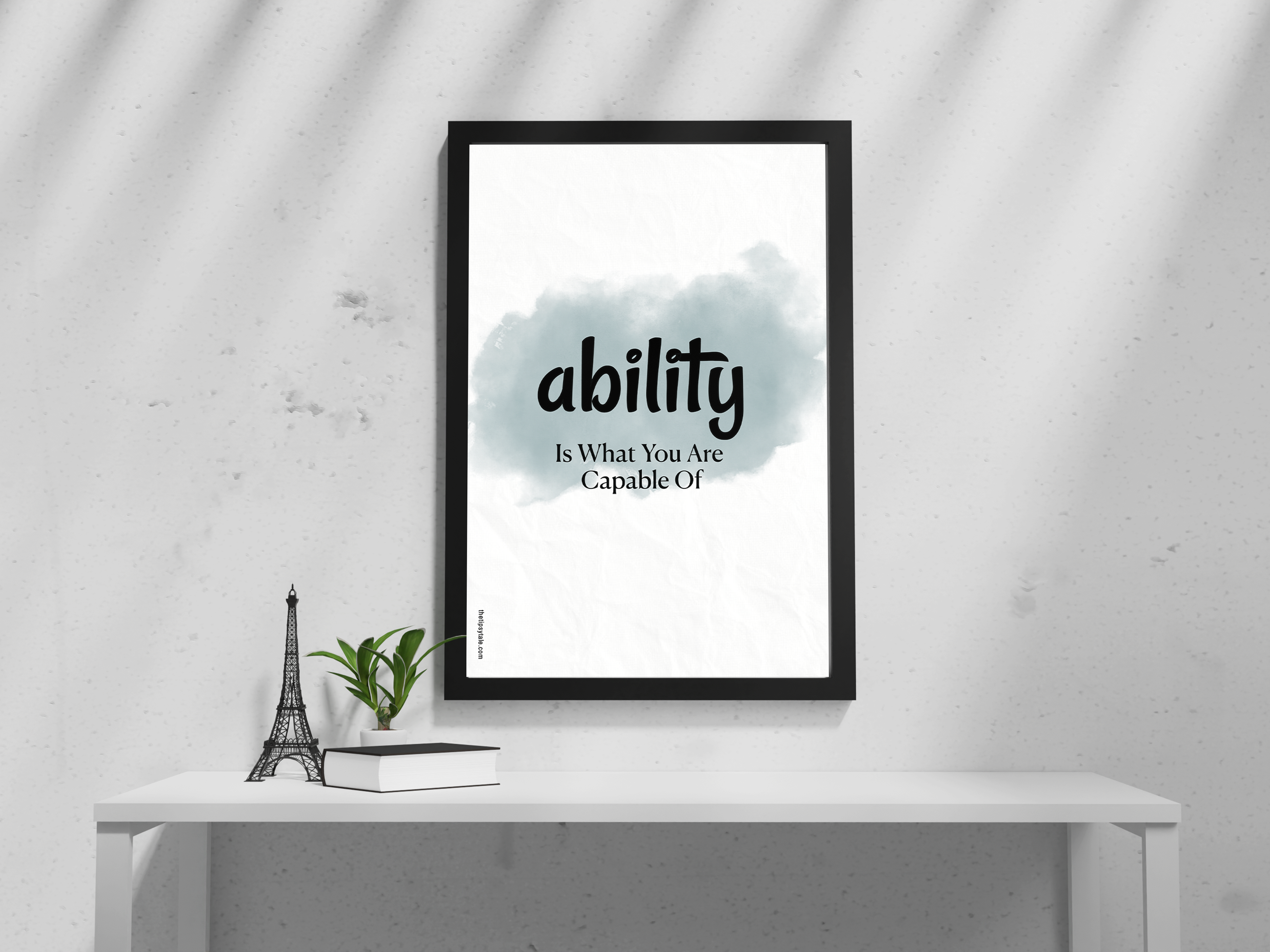 FRAMED "Ability is what you are capable of" Poster – A4 Size - Motivation Theme