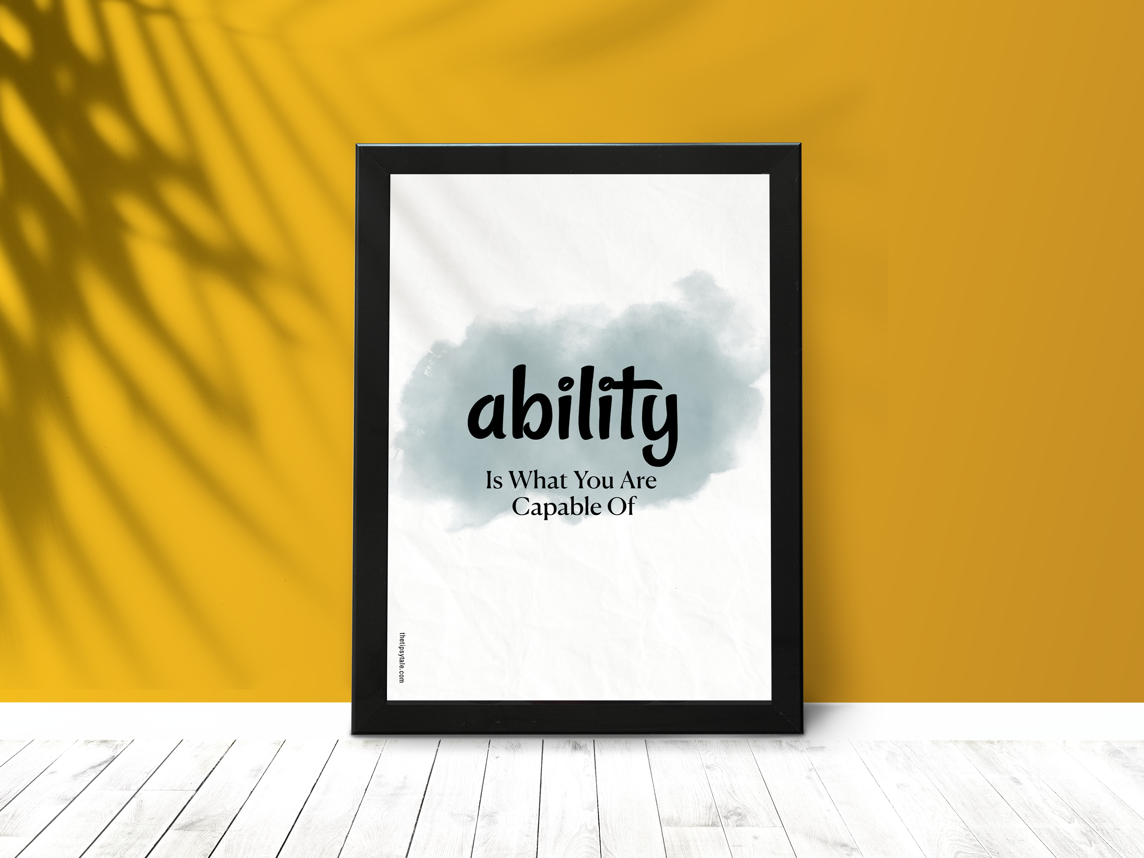 FRAMED "Ability is what you are capable of" Poster – A4 Size - Motivation Theme