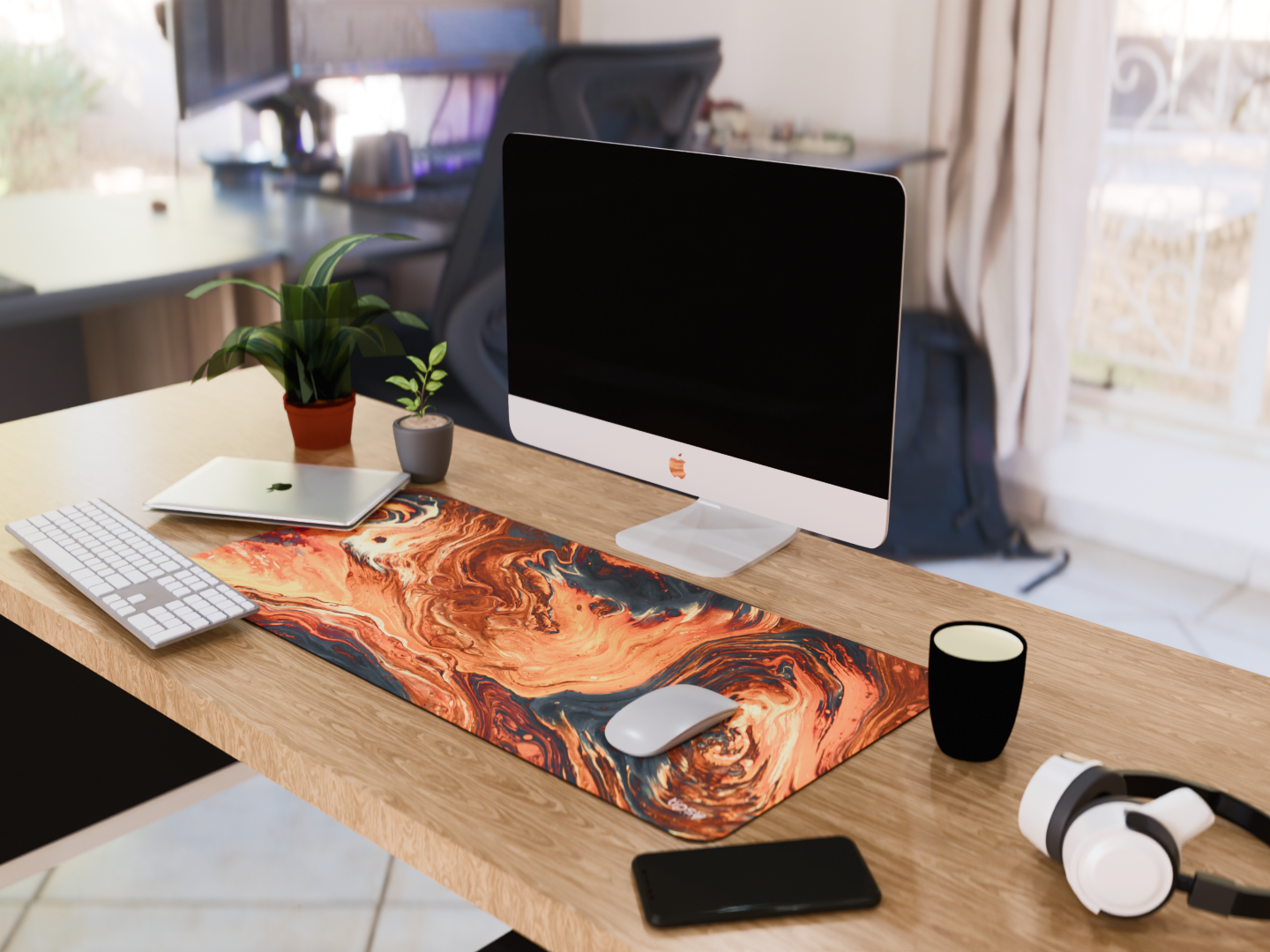 "Lava Pattern" Gaming Mousepad Elevate Your Gaming Experience
