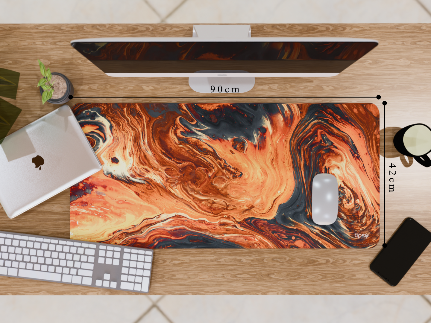 "Lava Pattern" Gaming Mousepad Elevate Your Gaming Experience