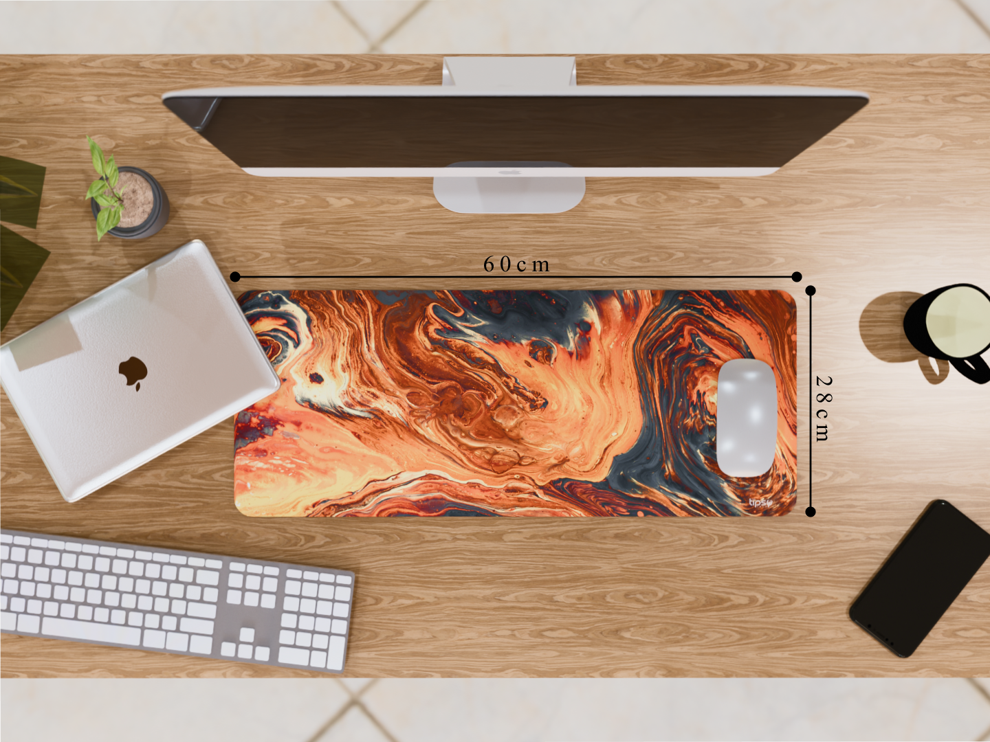 "Lava Pattern" Gaming Mousepad Elevate Your Gaming Experience