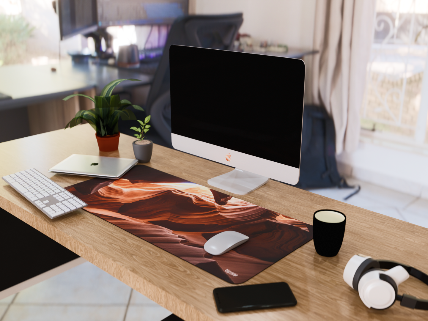 "Abstract Mountain Pattern" Gaming Mousepad – Elevate Your Gaming Experience