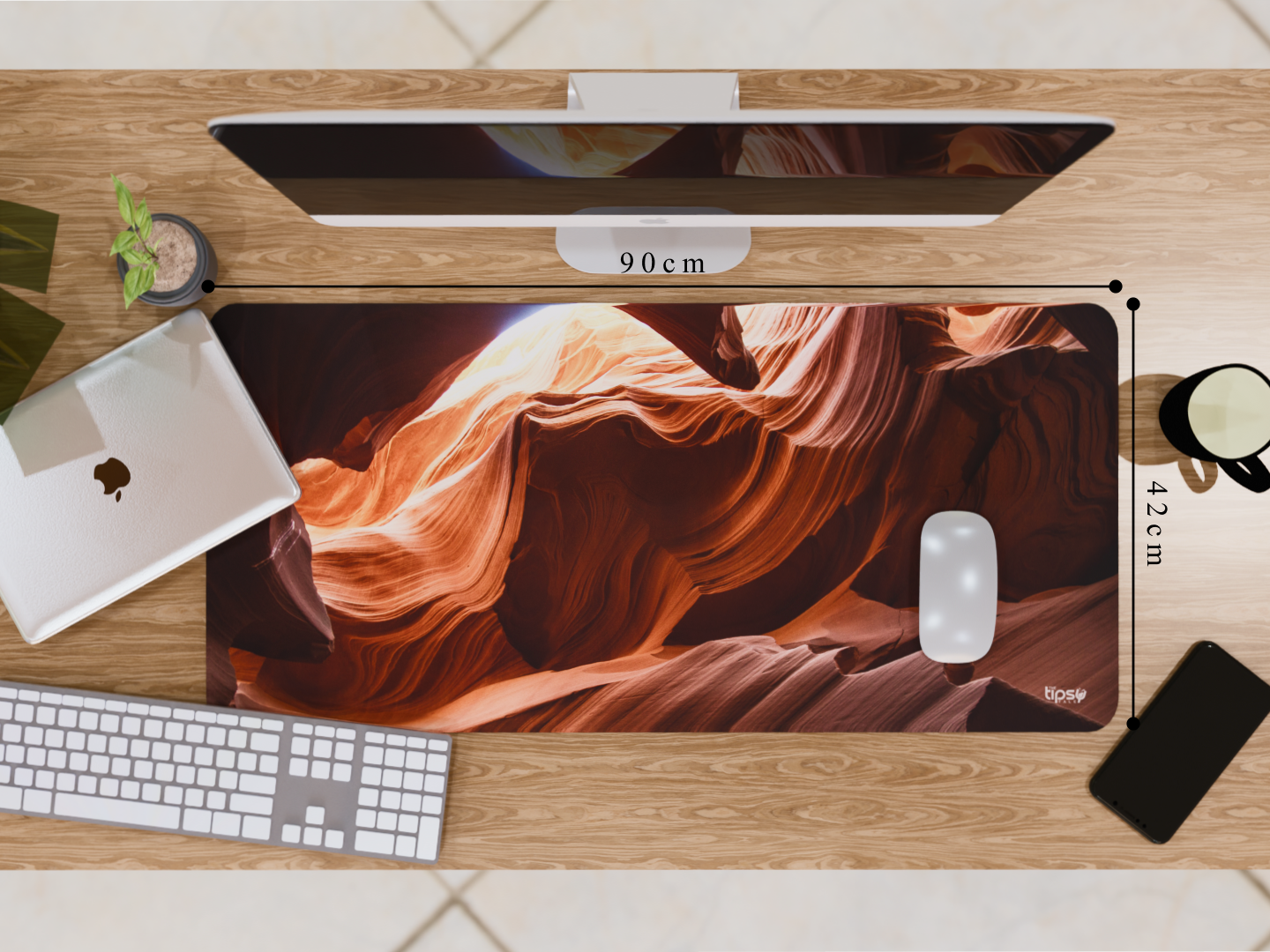 "Abstract Mountain Pattern" Gaming Mousepad – Elevate Your Gaming Experience