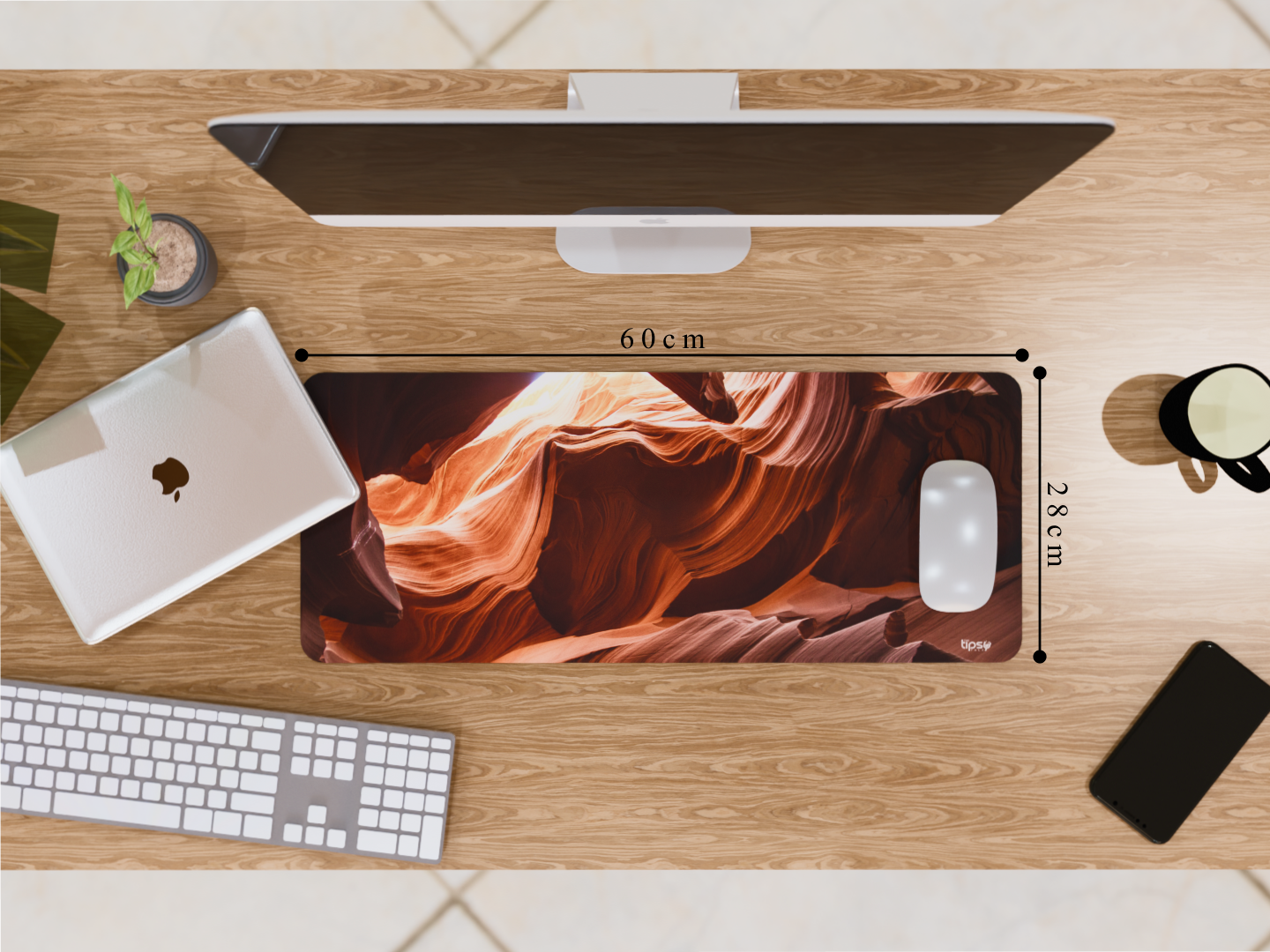 "Abstract Mountain Pattern" Gaming Mousepad – Elevate Your Gaming Experience
