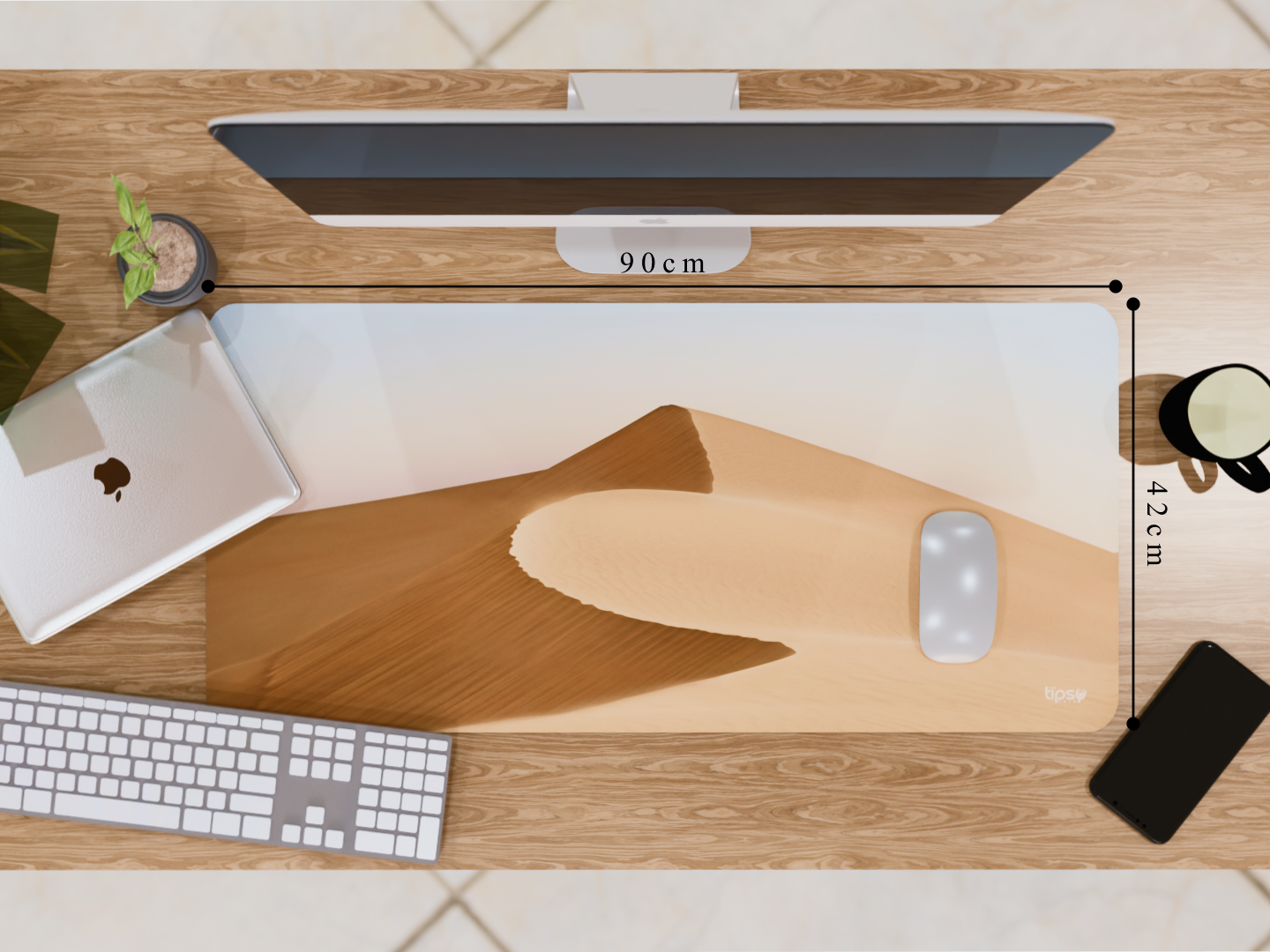 "Abstract Sand Pattern" Gaming Mousepad Elevate Your Gaming Experience