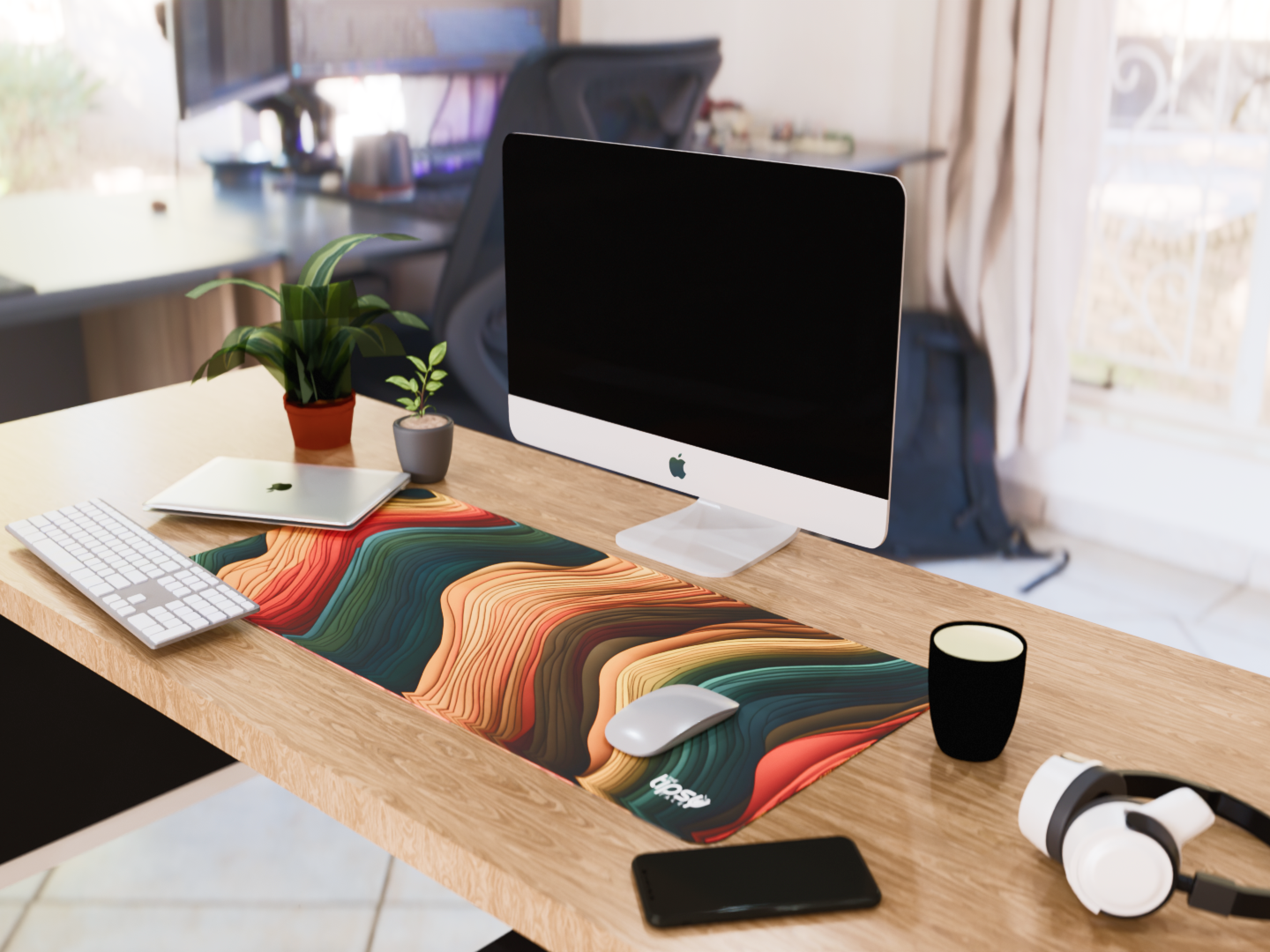 "Lost in the Flow" Gaming Mousepad Elevate Your Gaming Experience