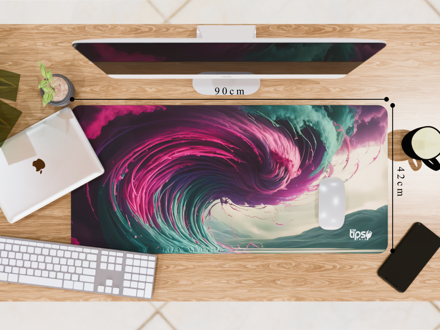 "Nature Meets Watercolor" Gaming Mousepad Elevate Your Gaming Experience