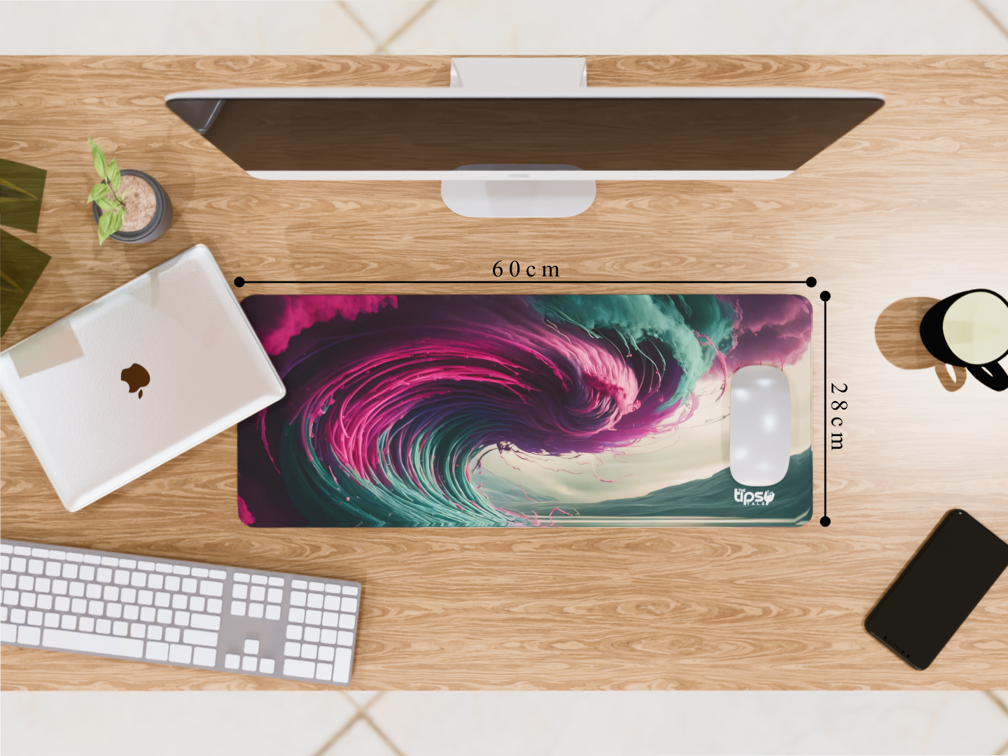 "Nature Meets Watercolor" Gaming Mousepad Elevate Your Gaming Experience