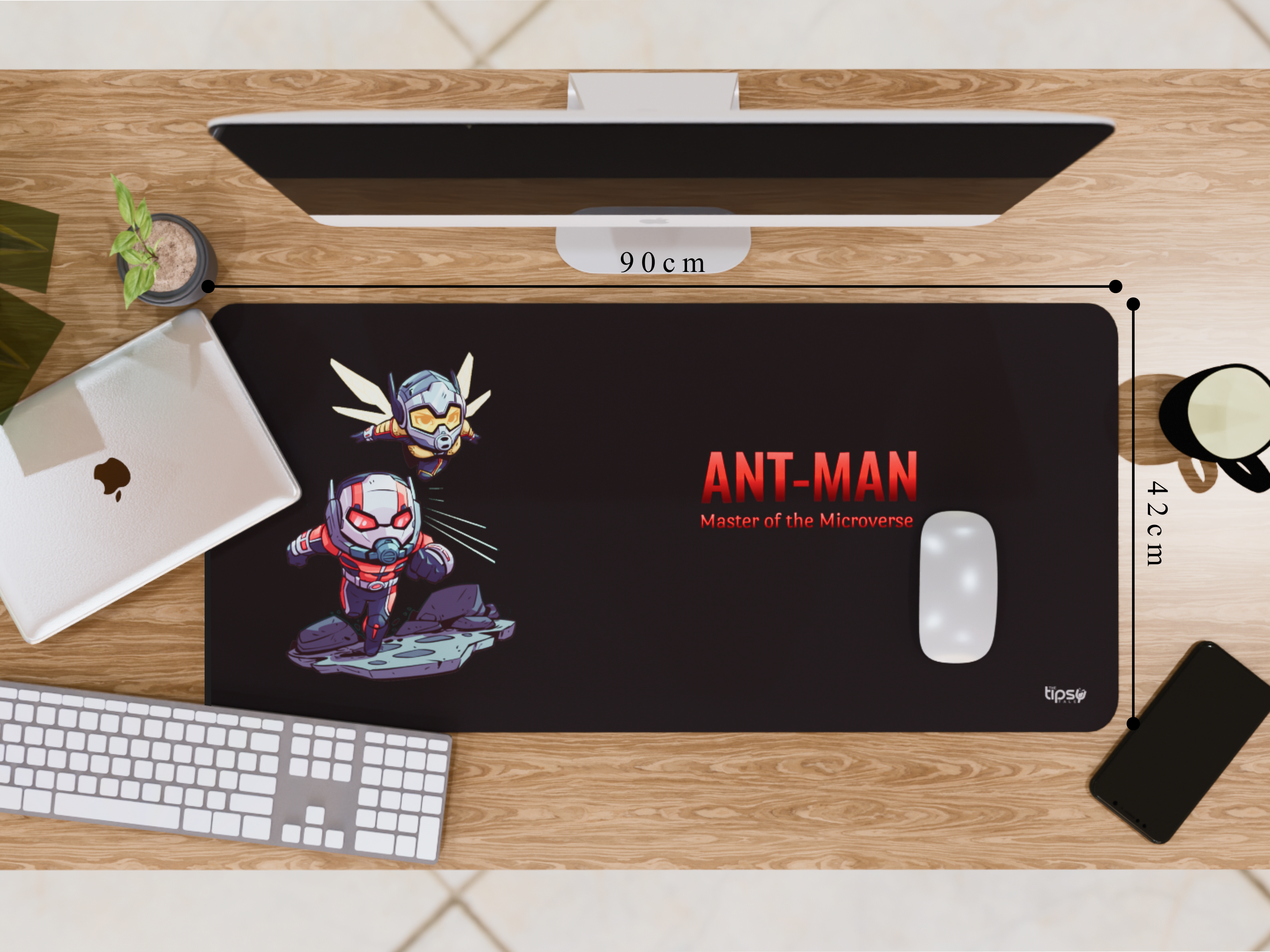 "Ant Man Doodle" Gaming Mousepad Elevate Your Gaming Experience the Marvel Style
