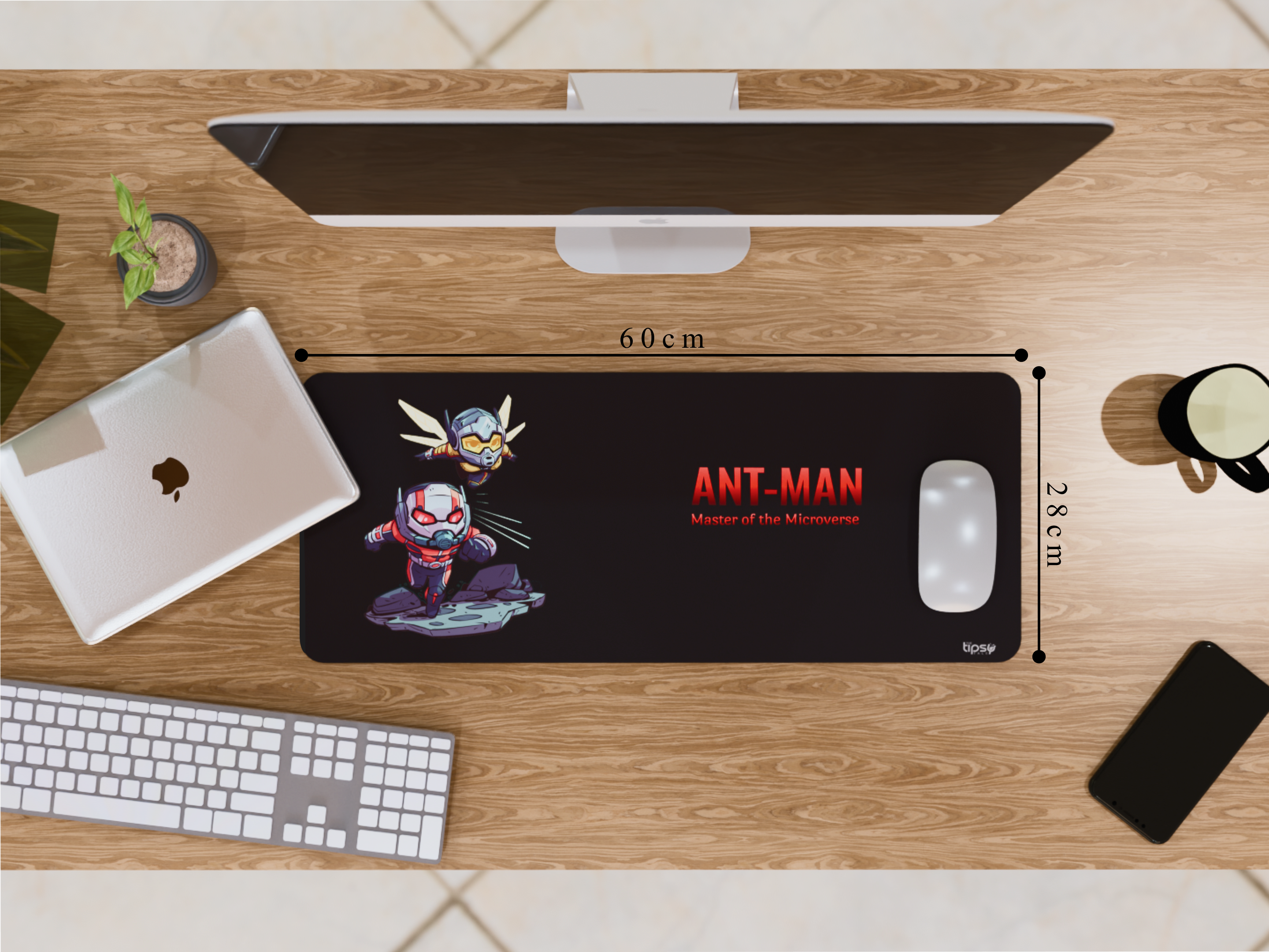 "Ant Man Doodle" Gaming Mousepad Elevate Your Gaming Experience the Marvel Style
