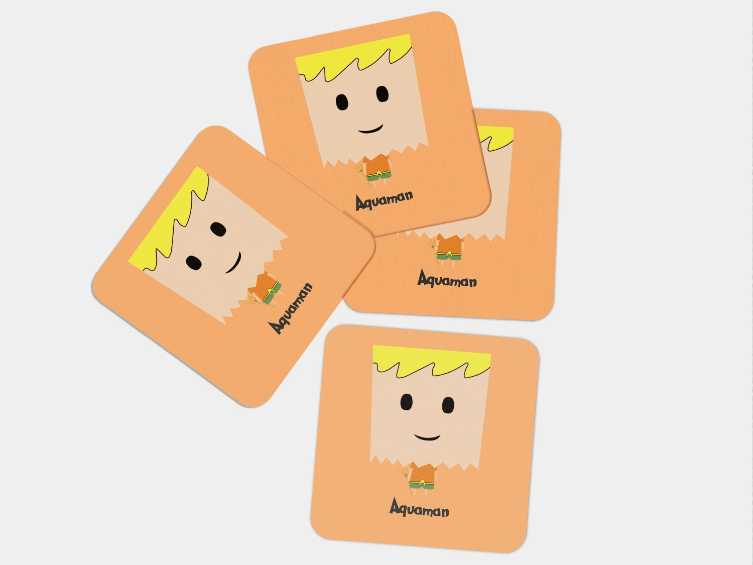 Dive into Protection with Oceanic Majesty: Aquaman Coaster Set