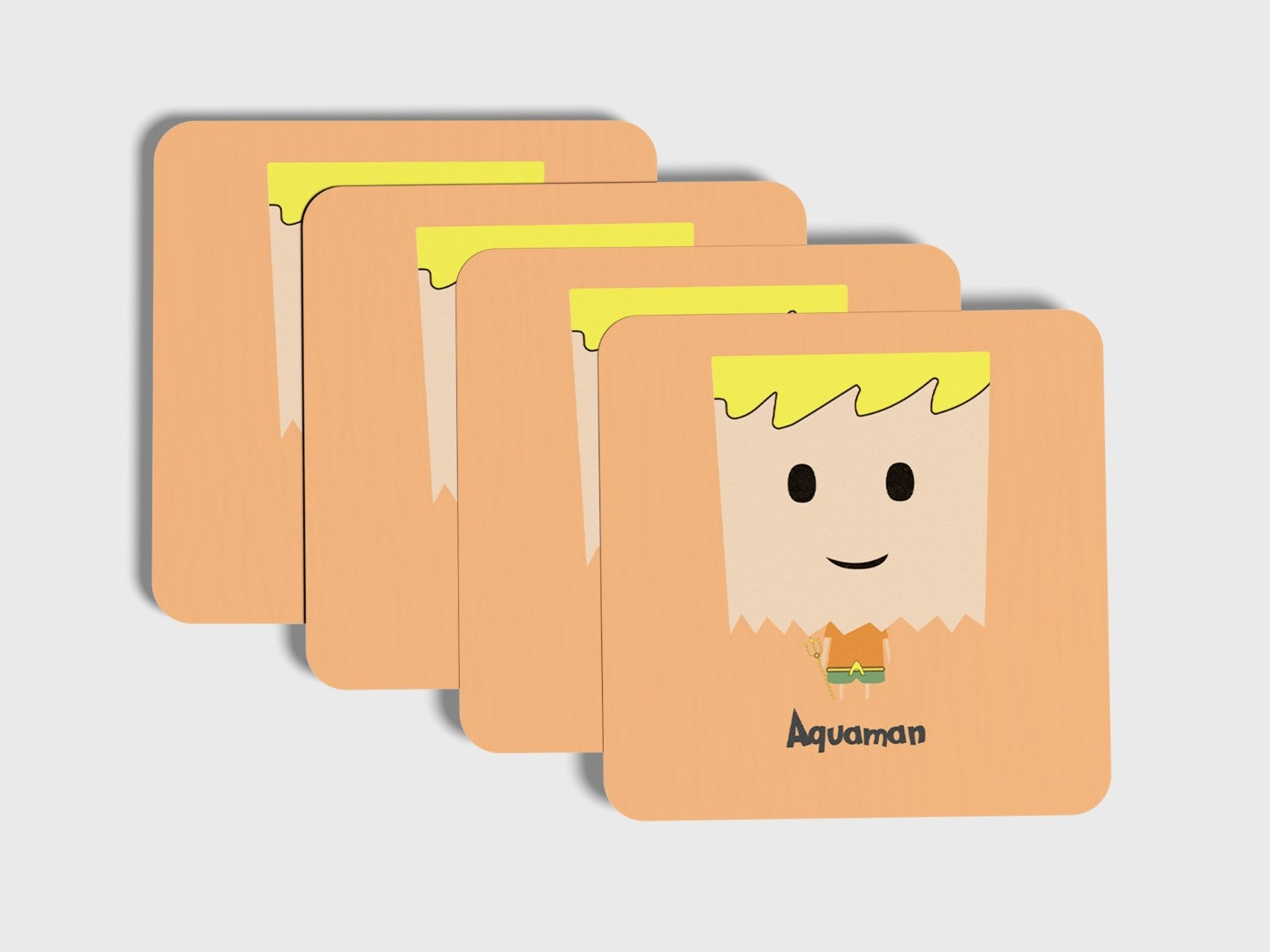 Dive into Protection with Oceanic Majesty: Aquaman Coaster Set