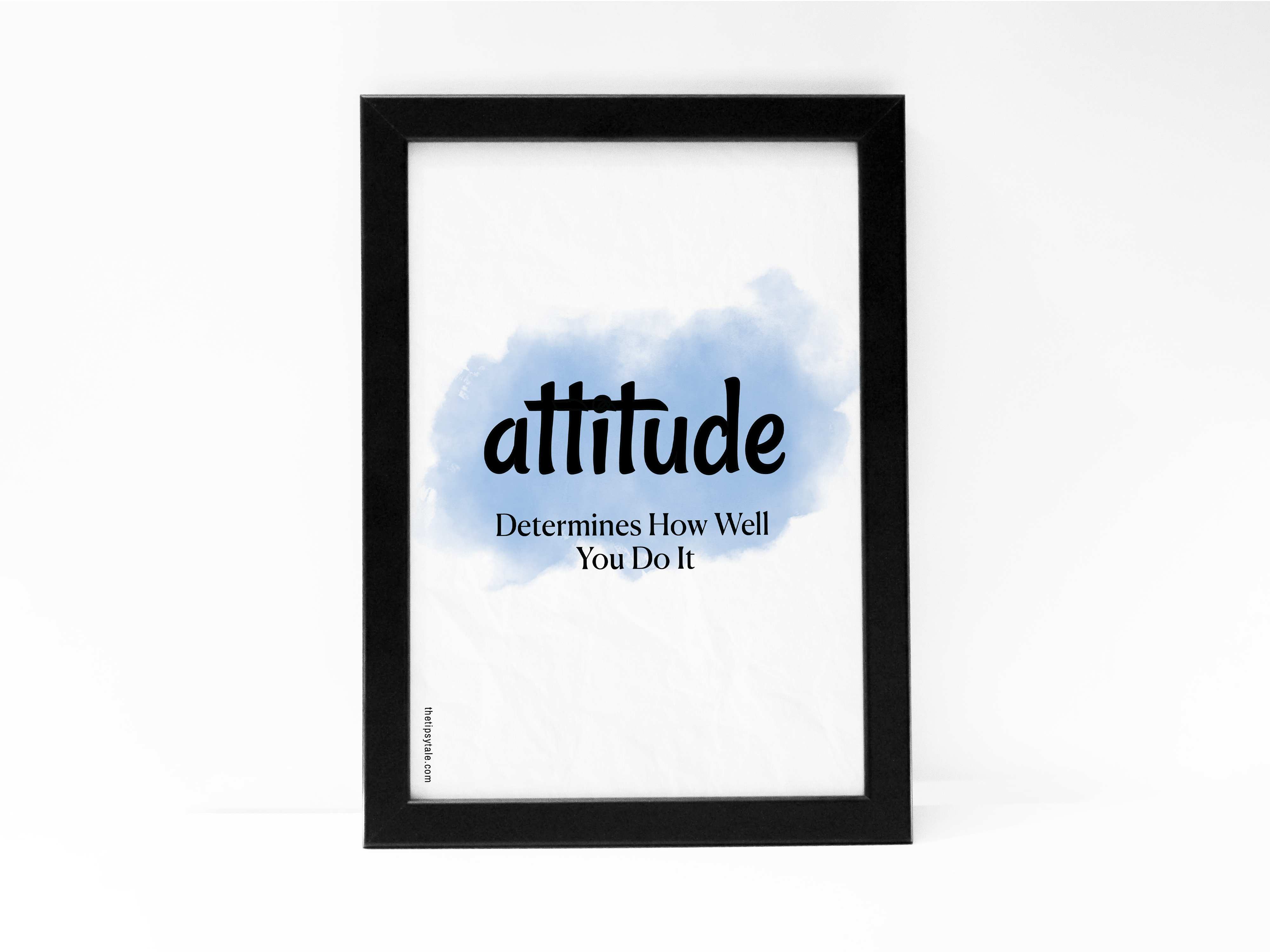 FRAMED "Attitude determines how well do you know" Poster – A4 Size - Motivation Theme