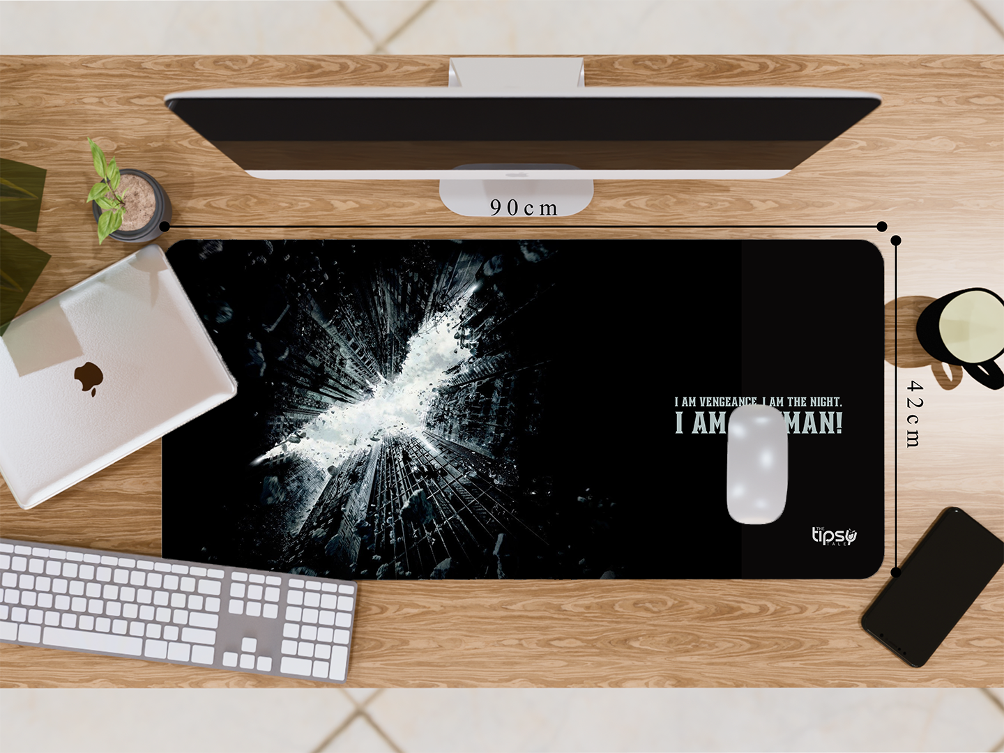 "I AM BAT MAN Theme-DC" Gaming Mousepad- Elevate Your Gaming Experience