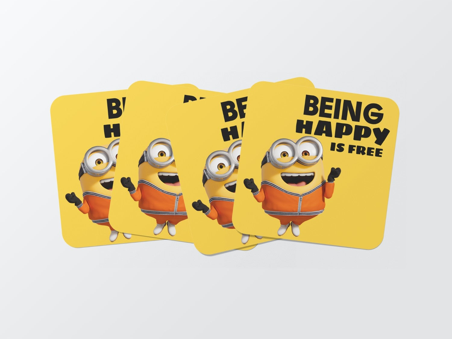 Giggle your day through with a Happy Face: Minion Coaster