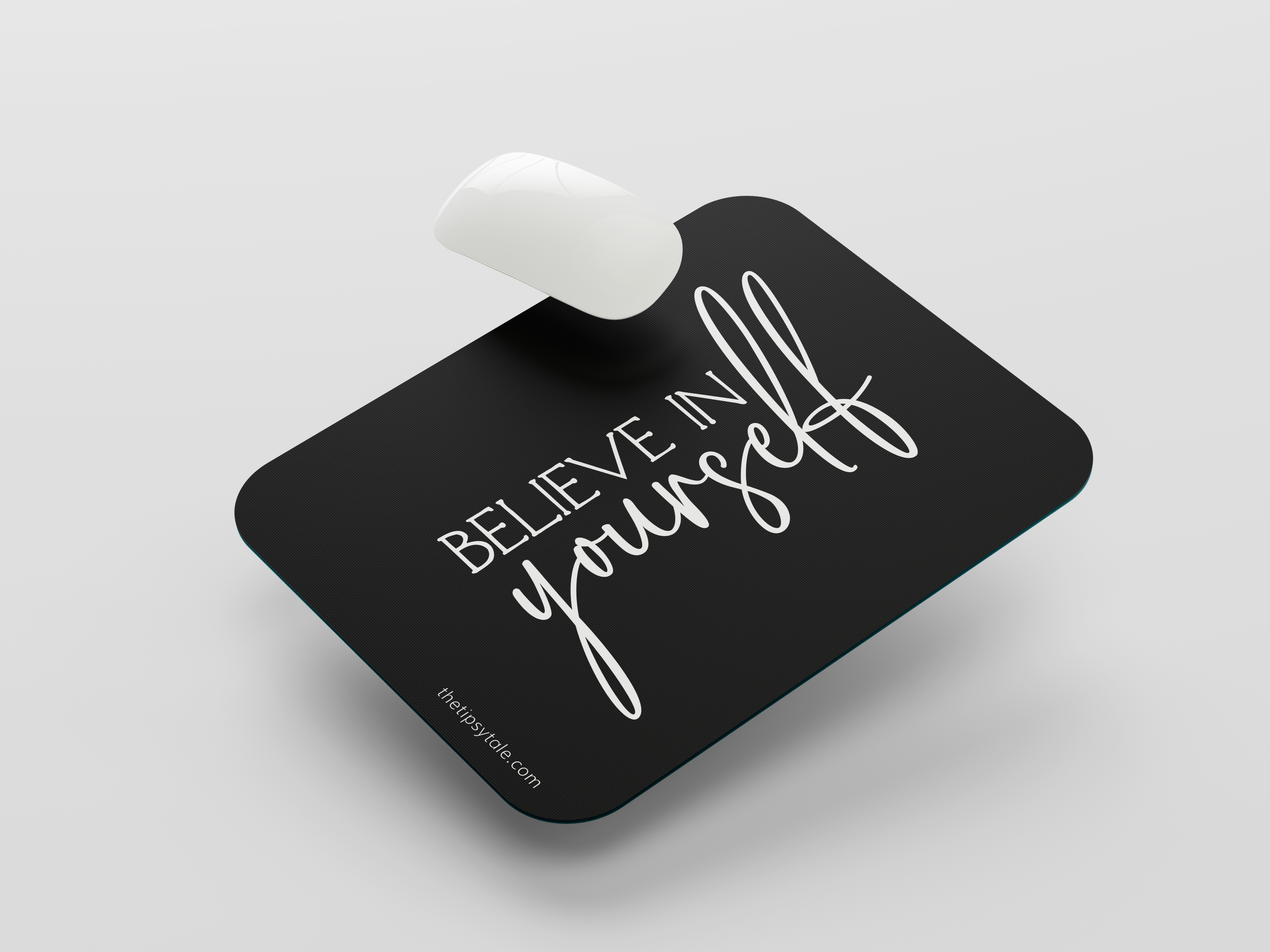 "Believe in Yourself" Mousepad – Enhance Your Workspace with Style