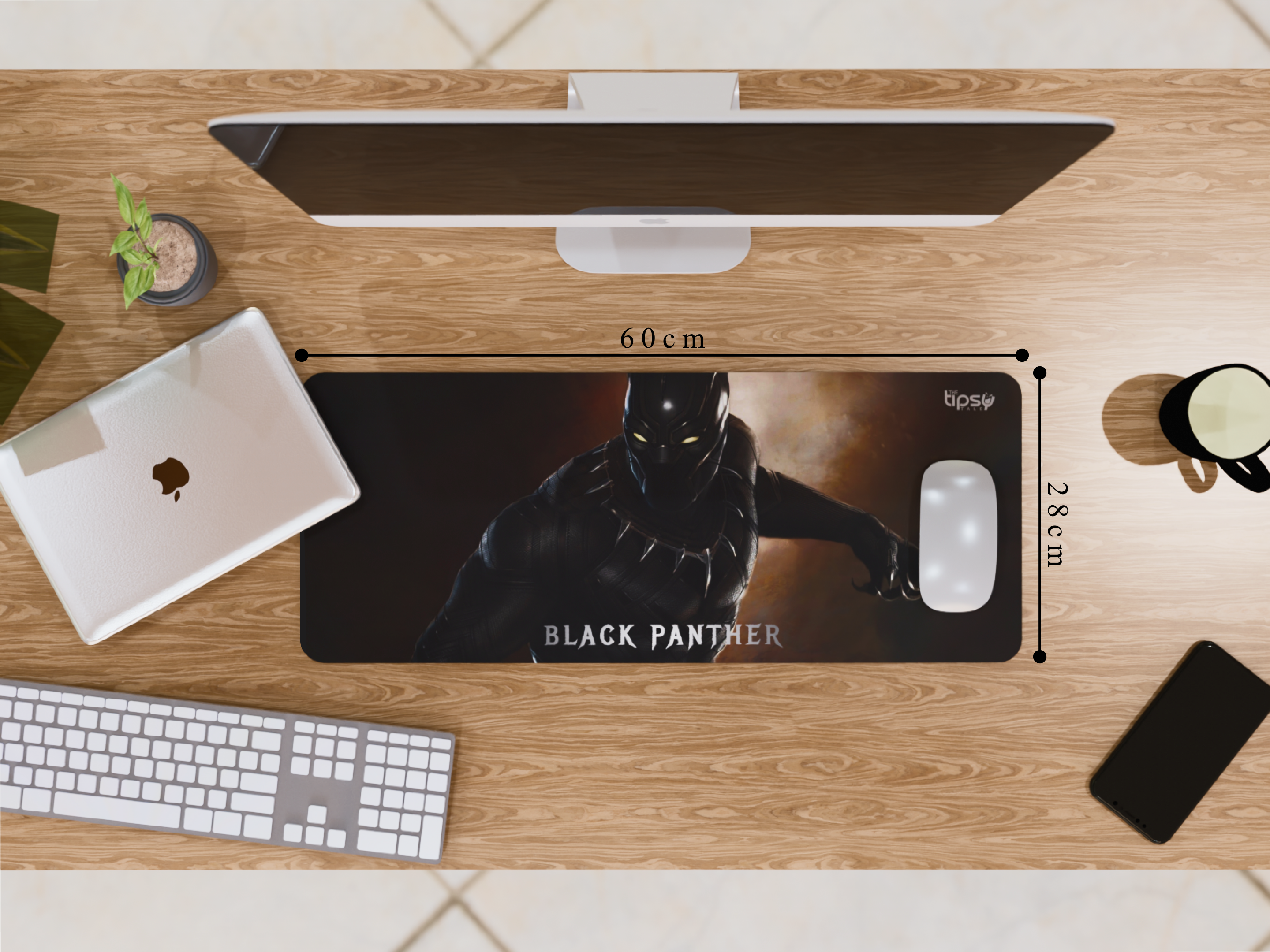 "Black Panther Action" Gaming Mousepad – Elevate Your Gaming Experience the Marvel Style