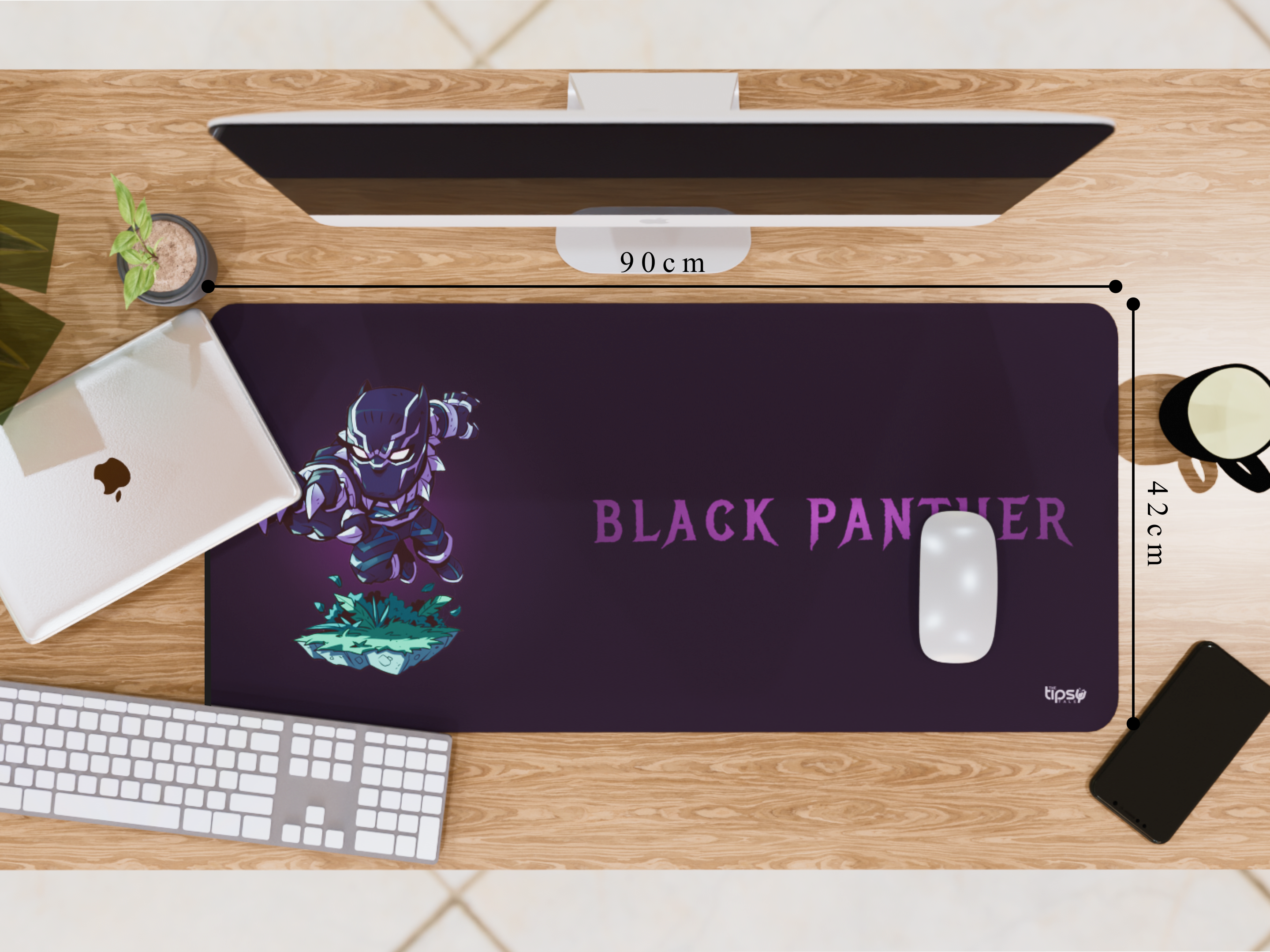 "Black Panther" Gaming Mousepad Elevate Your Gaming Experience the Marvel Style