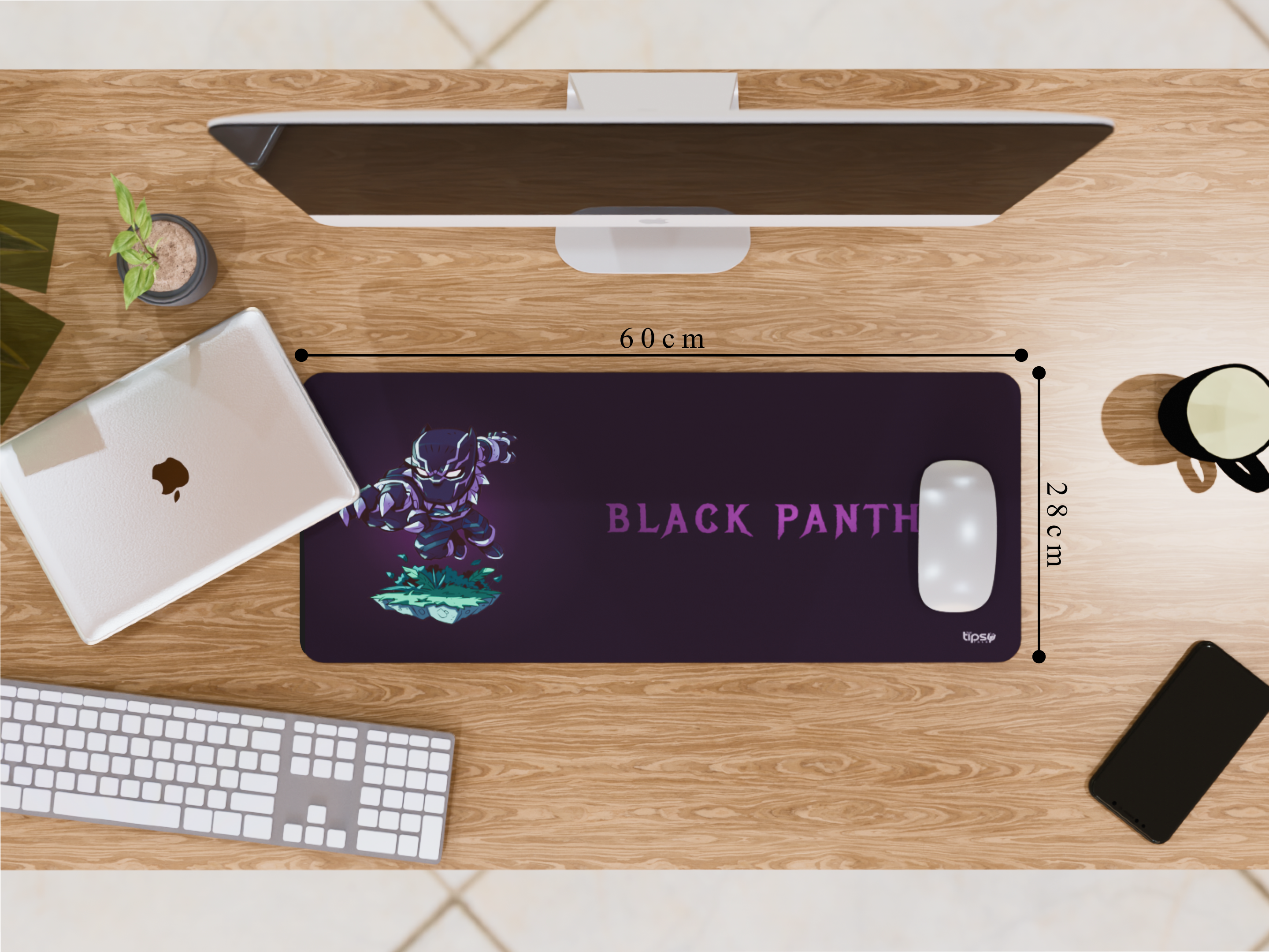 "Black Panther" Gaming Mousepad Elevate Your Gaming Experience the Marvel Style
