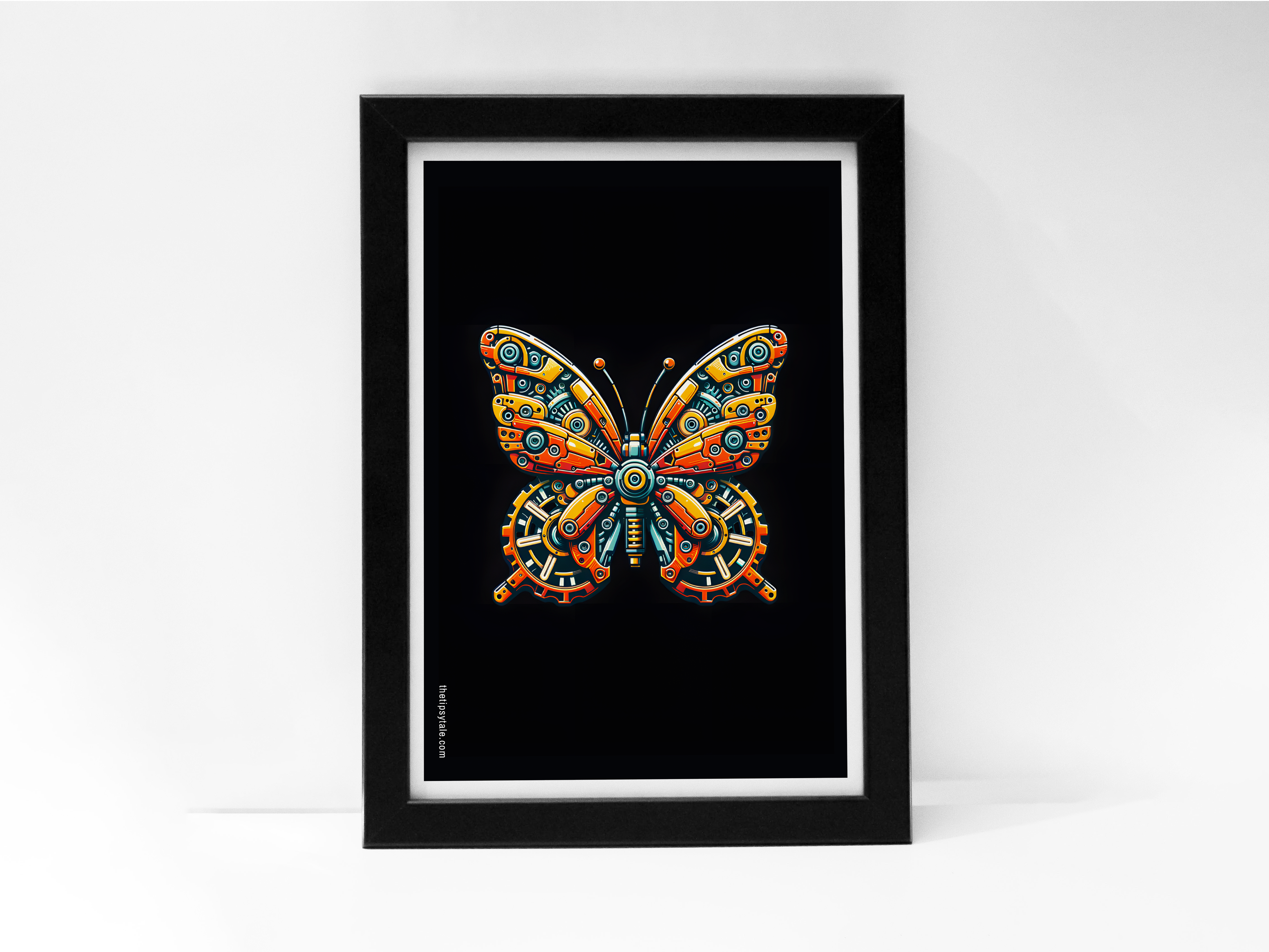 FRAMED "Butterfly" Poster – A4 Size - Quirky Theme