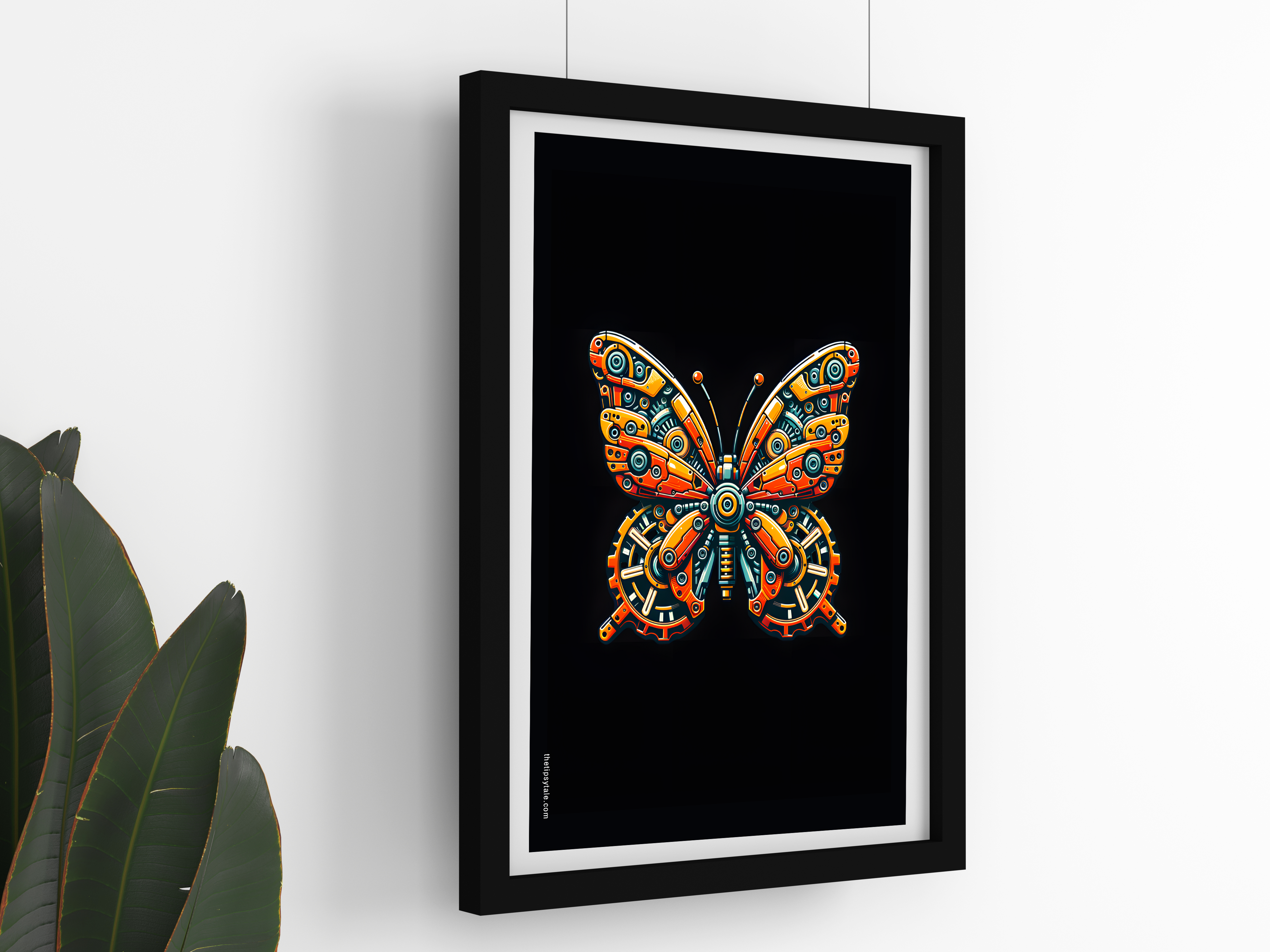 FRAMED "Butterfly" Poster – A4 Size - Quirky Theme