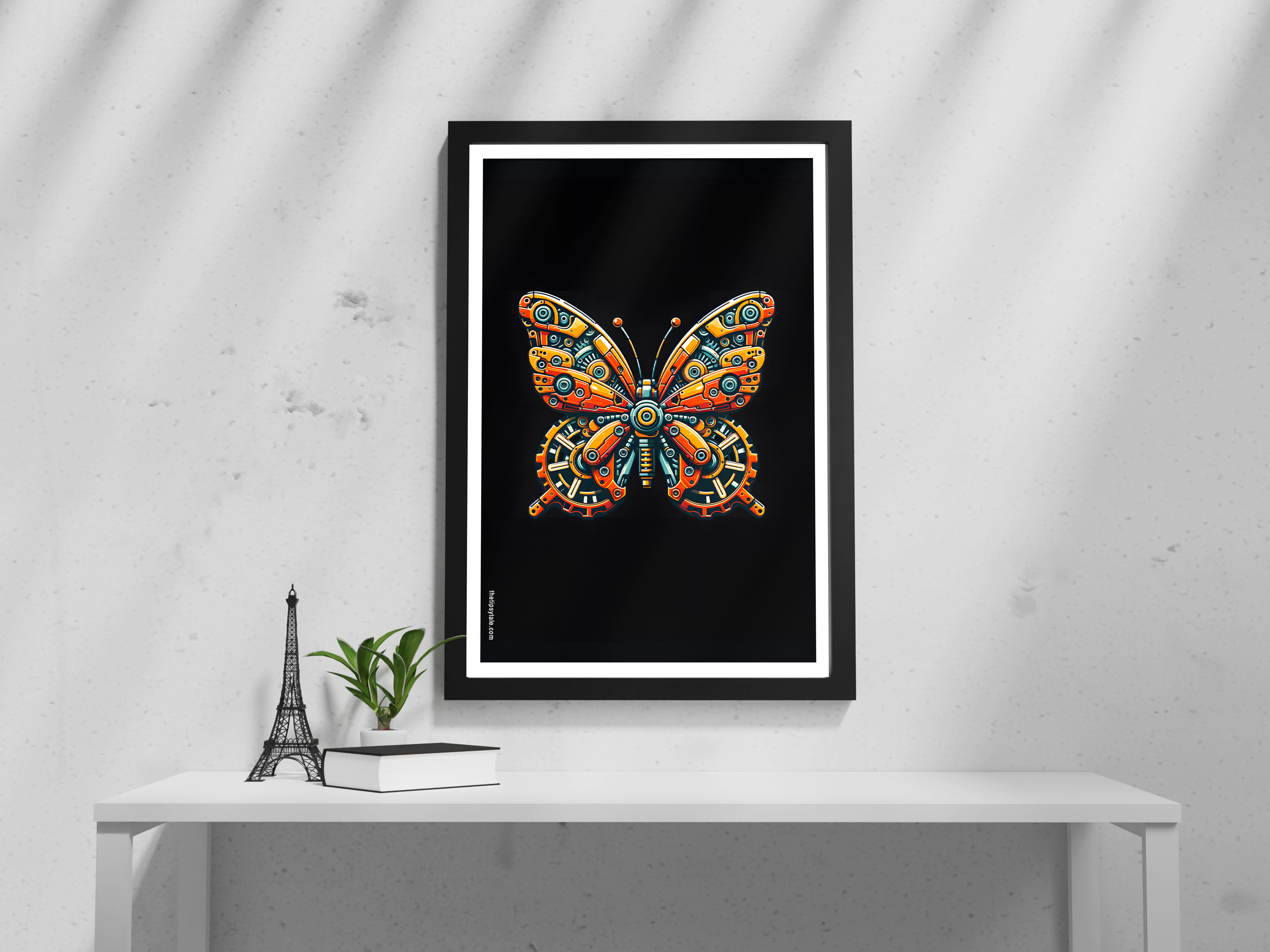 FRAMED "Butterfly" Poster – A4 Size - Quirky Theme
